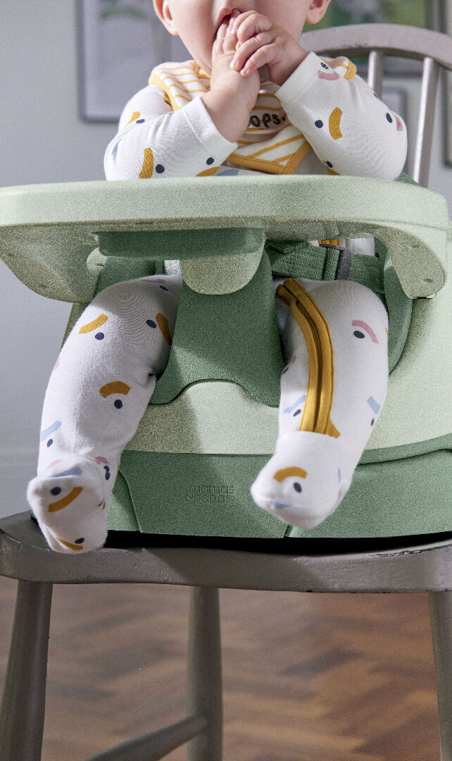 Bug 3-in-1 Floor & Booster Seat with Activity Tray - Eucalyptus image number 3