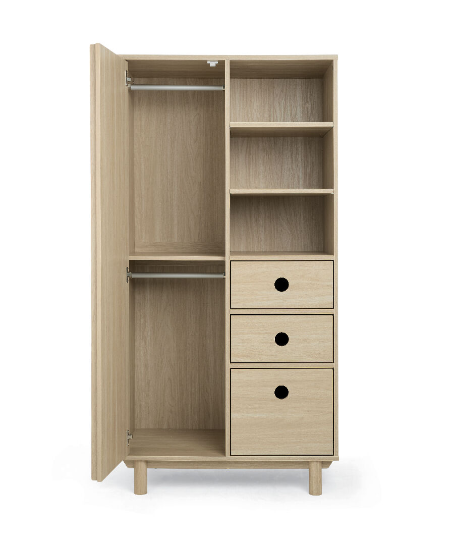 Oska Wardrobe - Natural/Oak image number 8