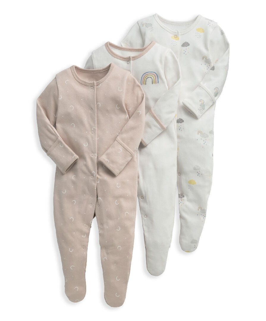 Clouds Sleepsuits 3 Pack image number 1