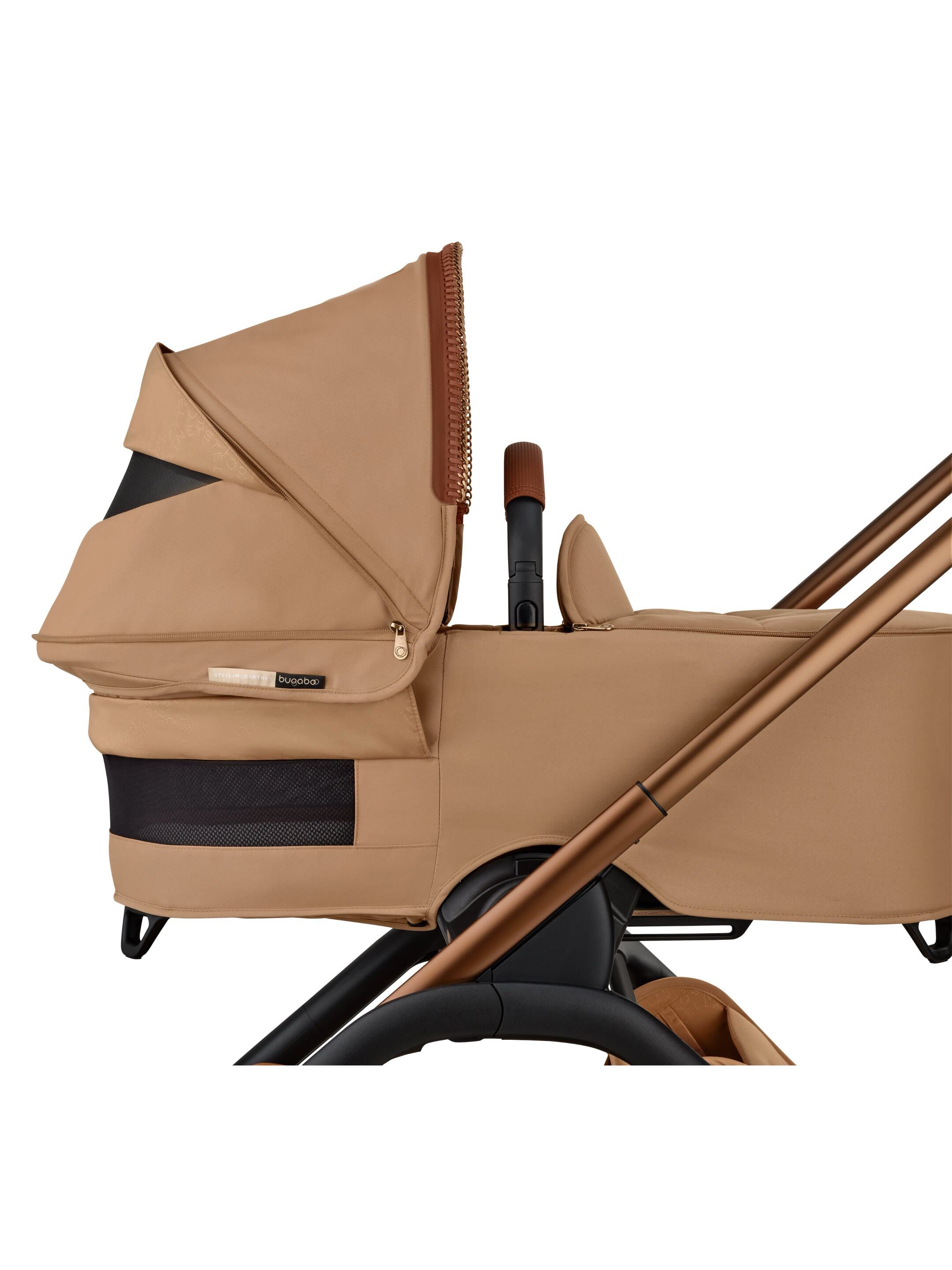 Bugaboo X StellaMcCartney Dragonfly Plus seat/bassinet complete ME Tobacco Brown image number 7