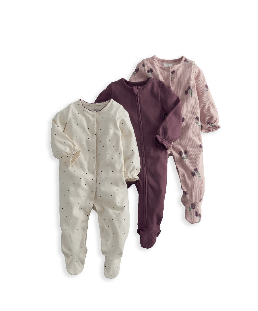 3pk Bramble Sleepsuits image number 2