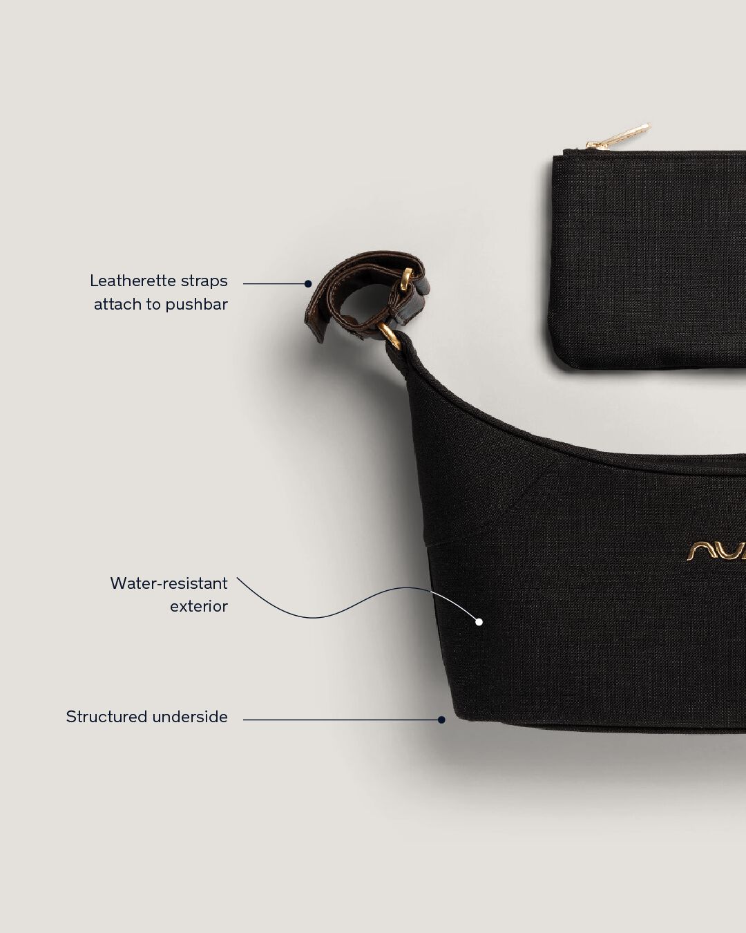 Nuna Stroller Organizer - Caviar image number 3