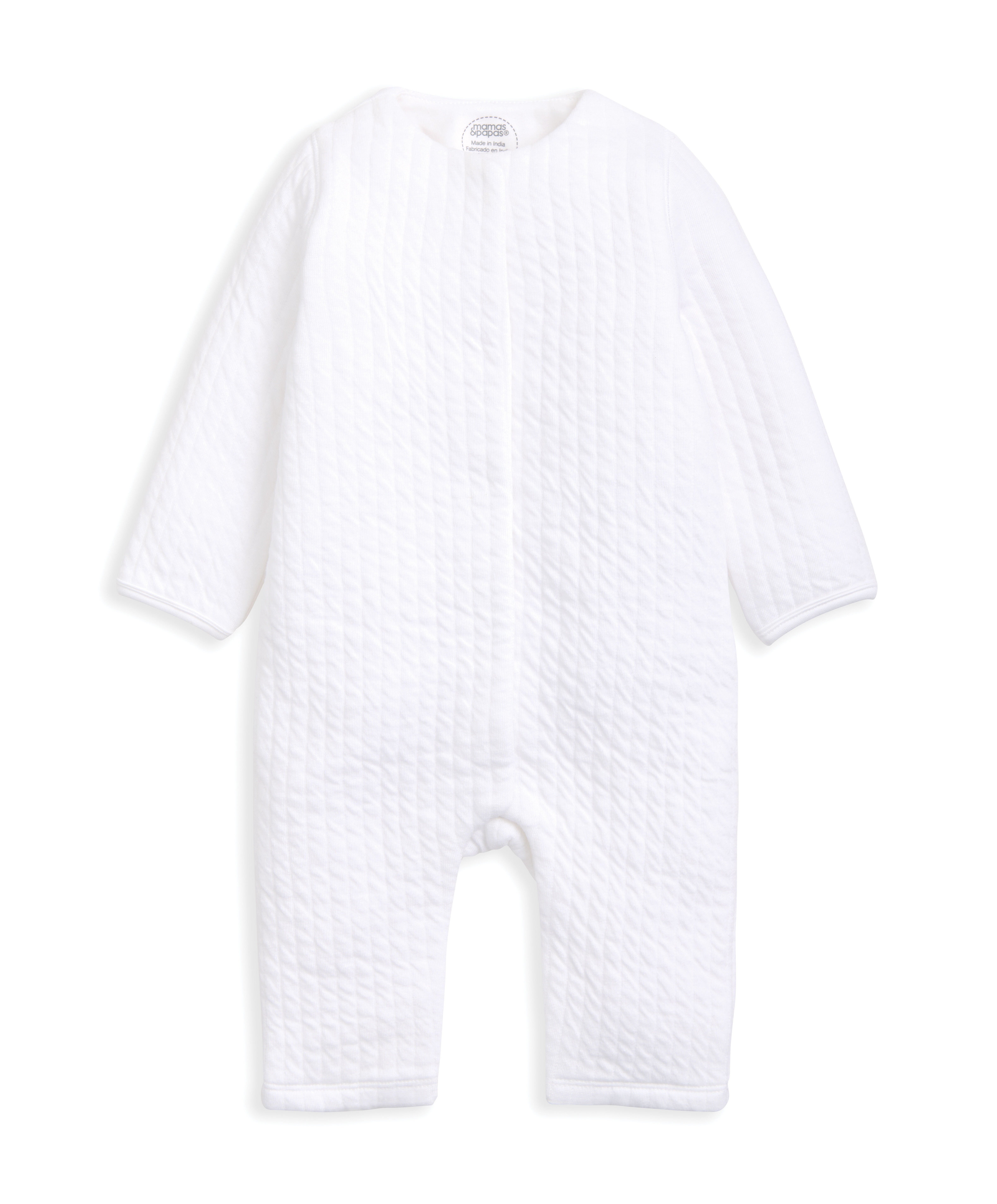 Quilted Romper - White image number 2