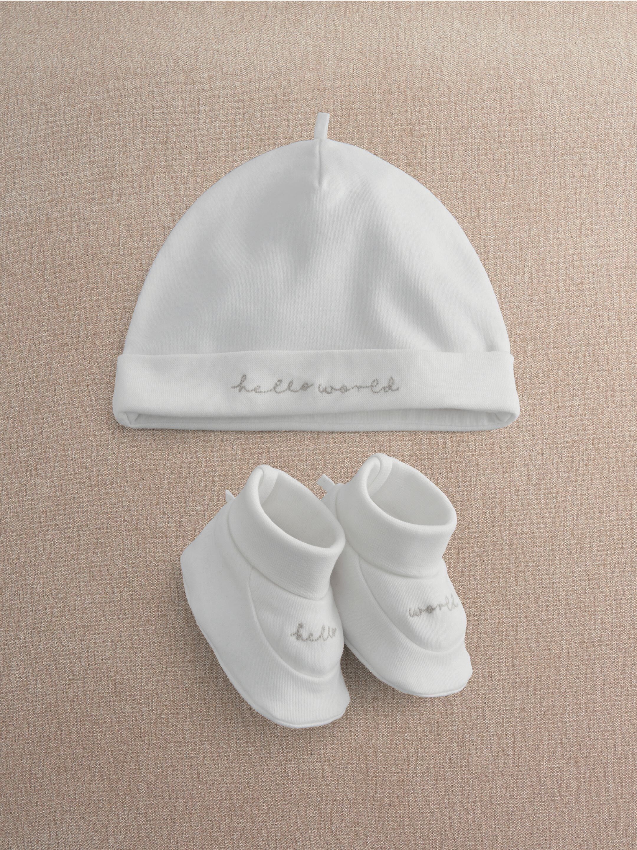 Hello World Hat & Booties image number 1