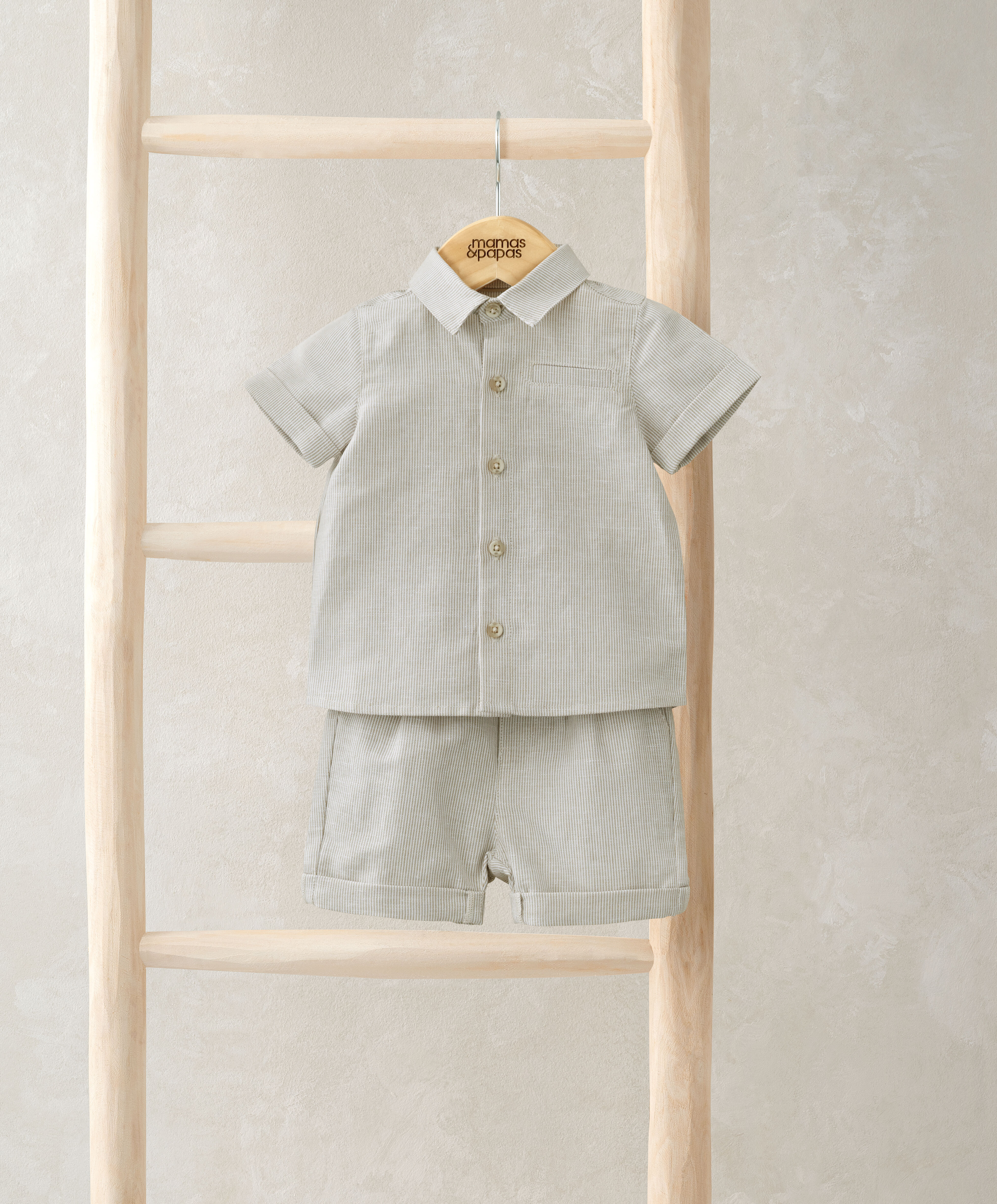 2 Piece Stripe Shirt & Short Set image number 1