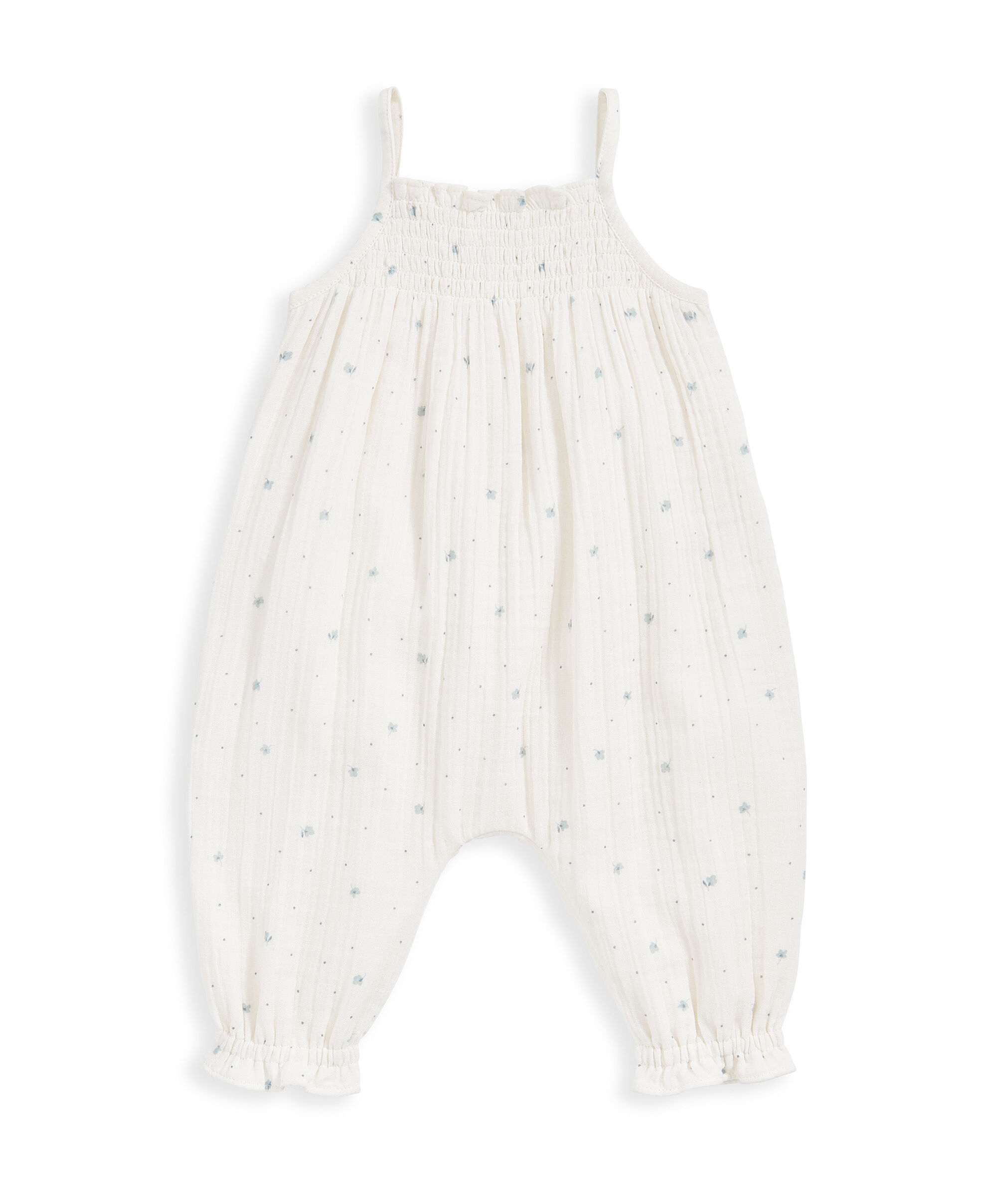 Ditsy Strappy Romper - Pink image number 2