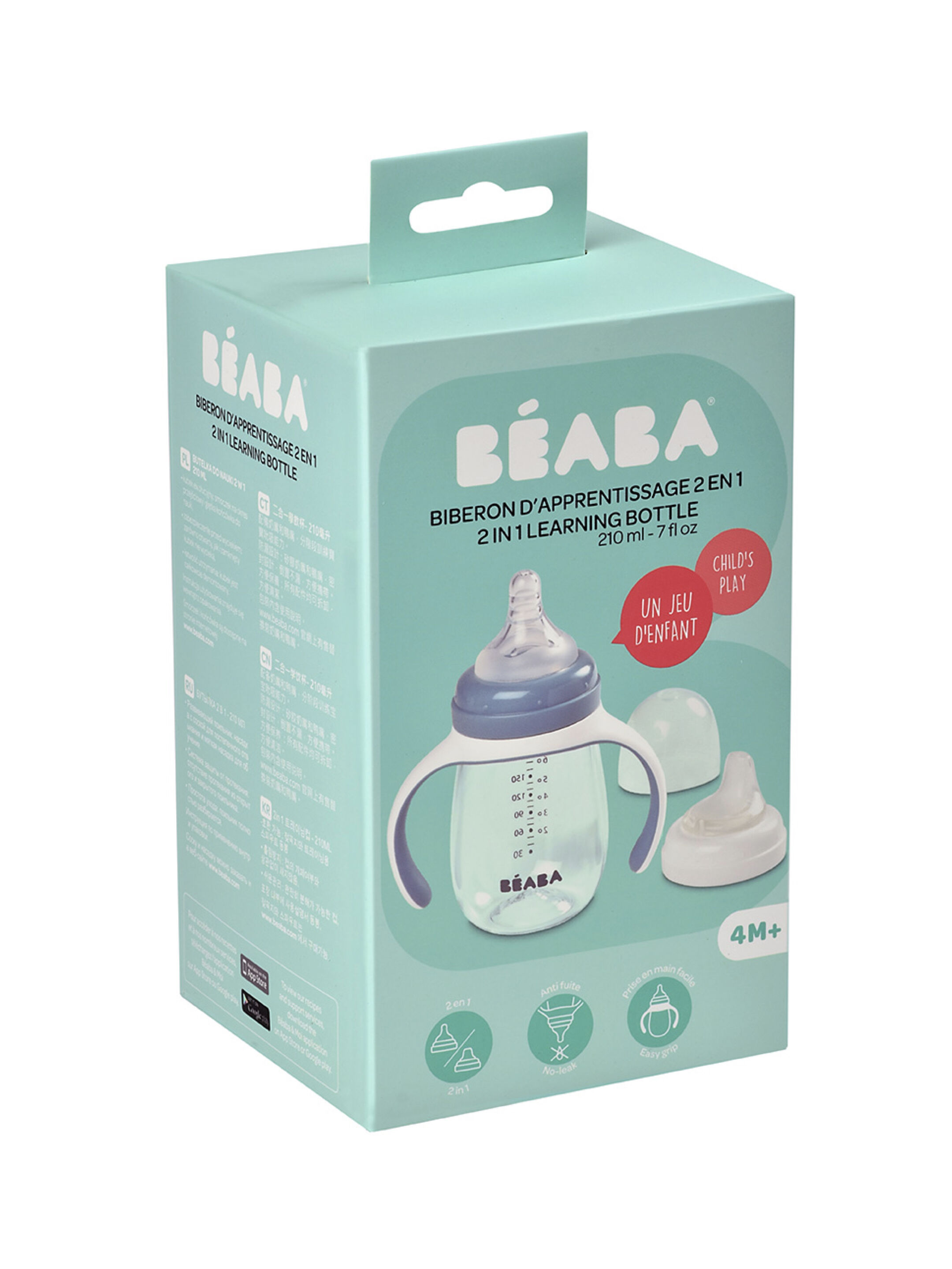 Beaba 2-in-1Learning Cup - Windy Blue image number 3
