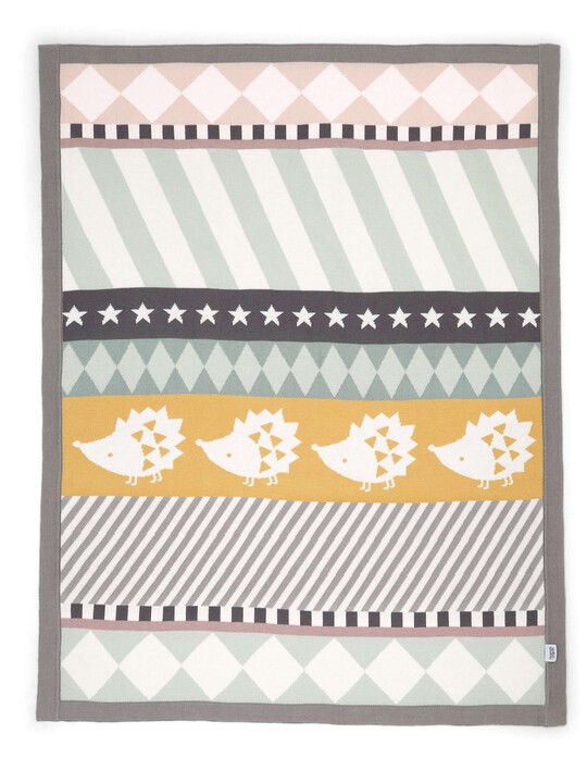 Knitted Blanket - 70 x 90cm - Hedgehog image number 3