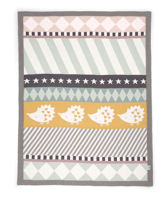 Knitted Blanket - 70 x 90cm - Hedgehog image number 3