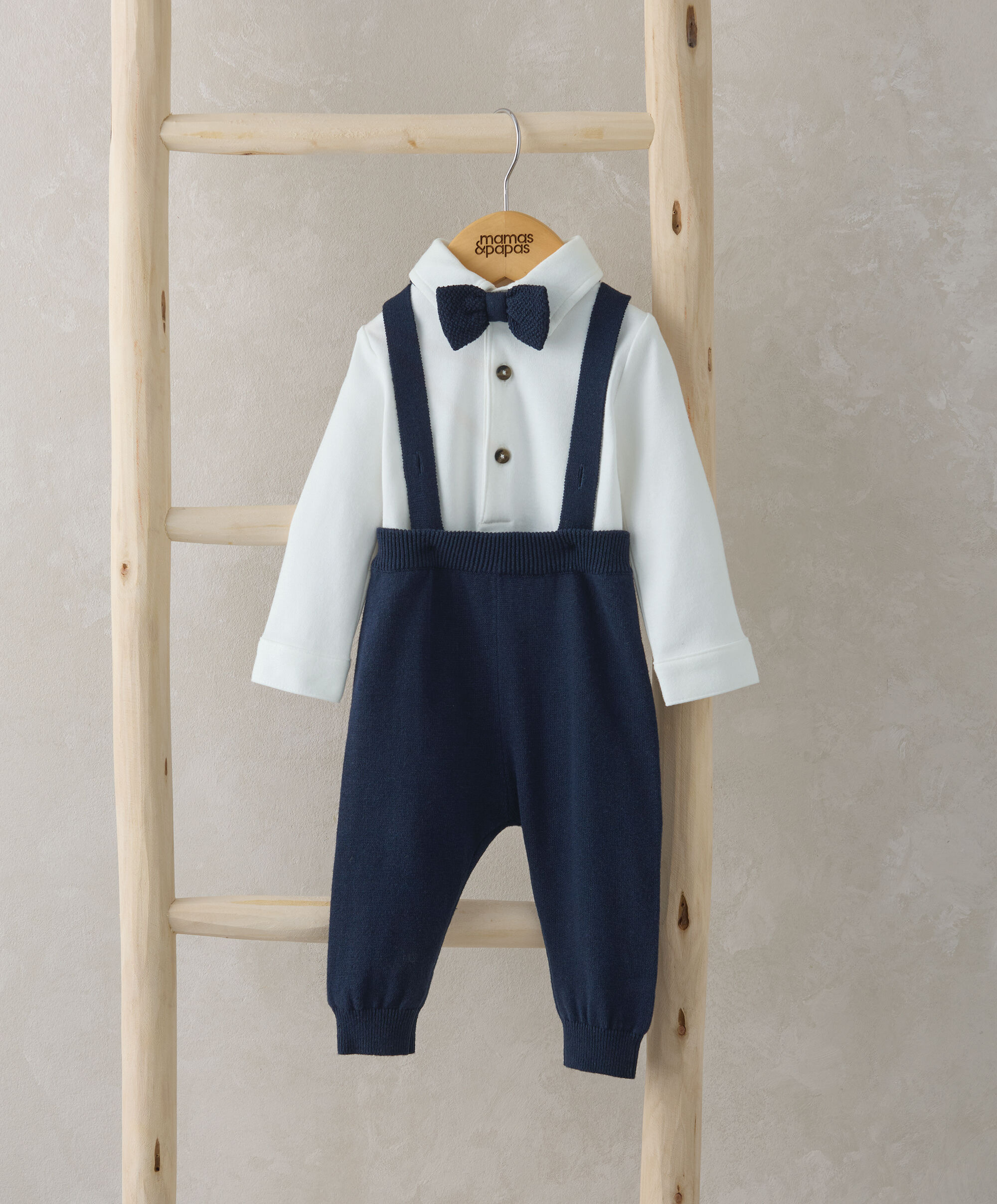 Bow Tie, Braces, Bodysuit & Trousers Outfit Set image number 1