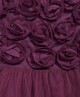 Rose Neckline Waterfall Tulle Dress Berry image number 2