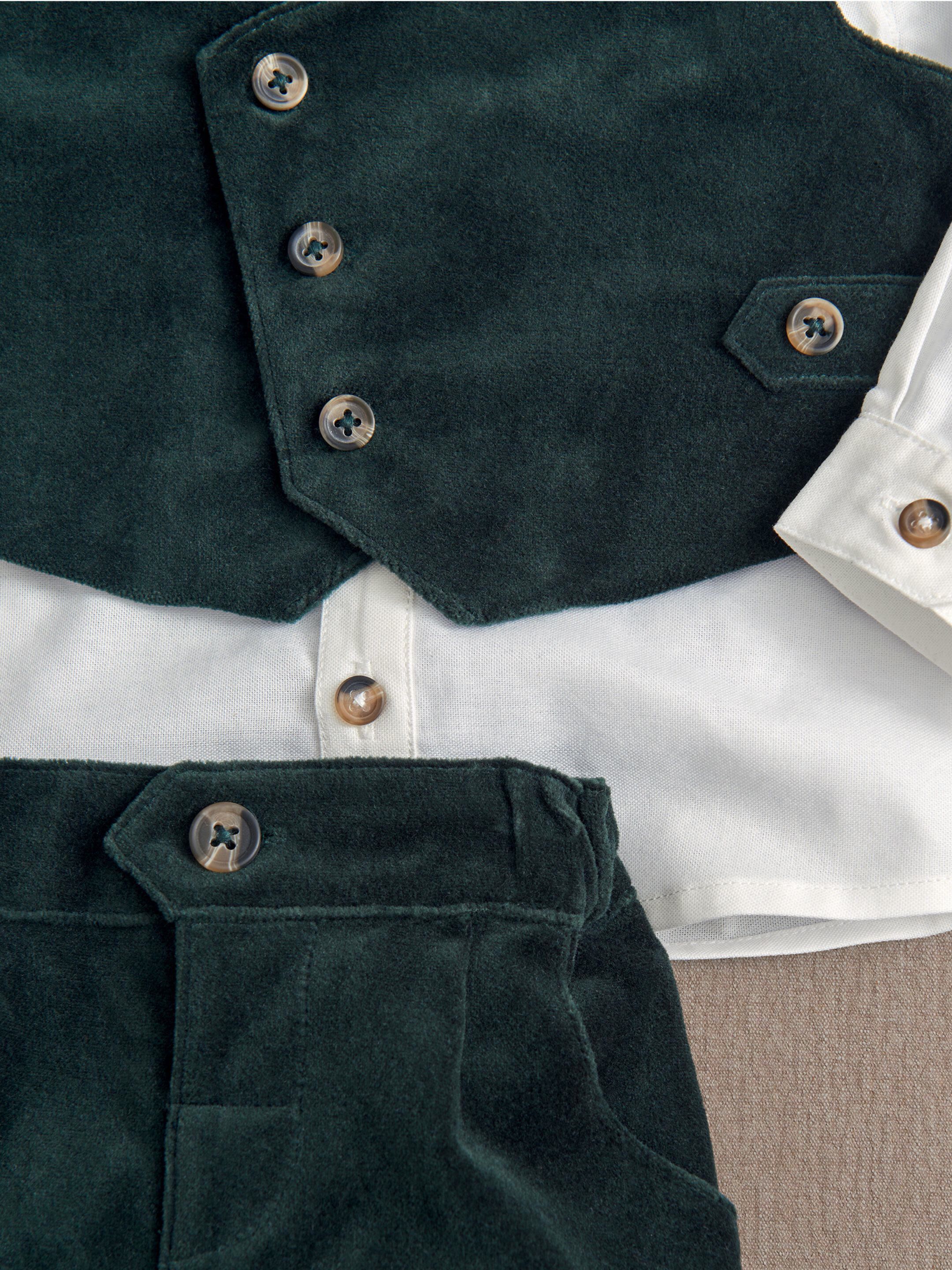 4-Piece Green Velvet Suit image number 5