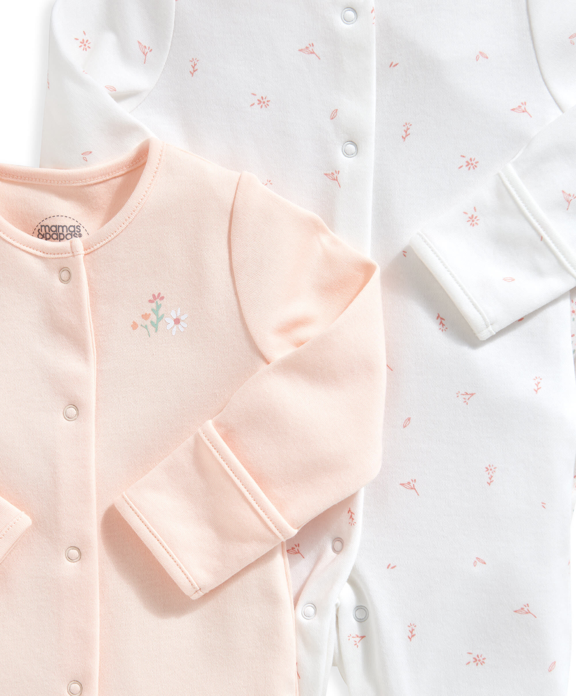 Floral Sleepsuits 3 Pack image number 3