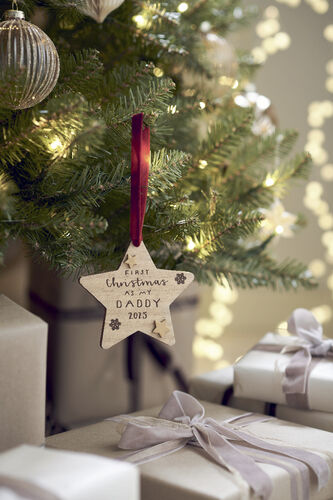 Xmas Hanging Wood Dec - Daddy image number 1