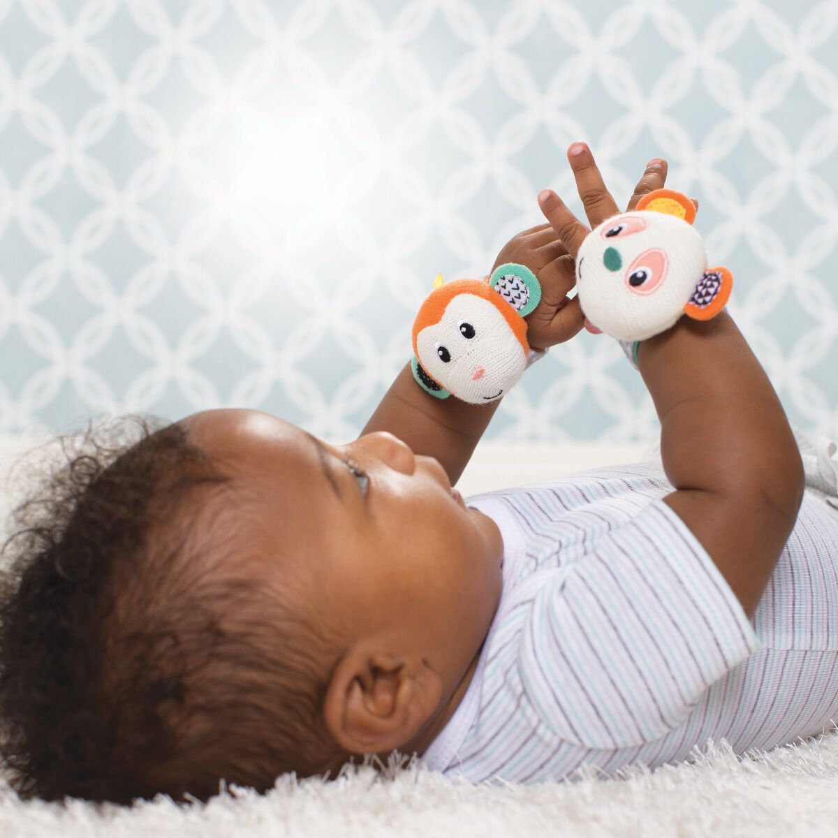 Infantino - Wrist Rattles - Monkey/Panda image number 4