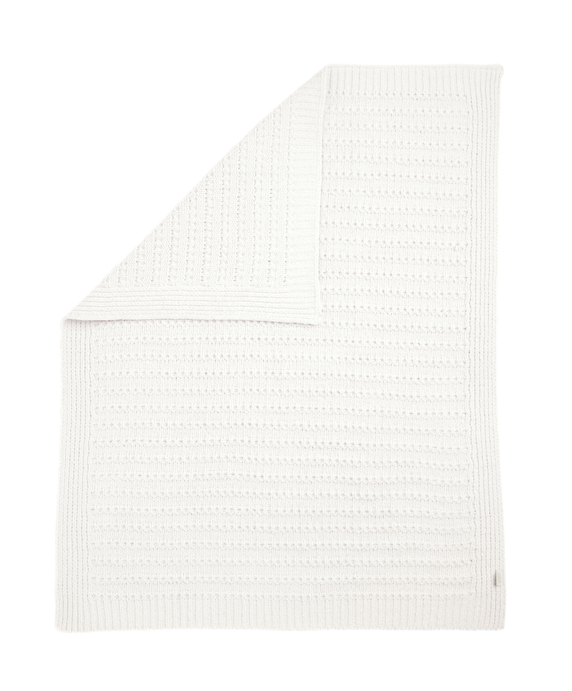 Chenille Blanket - White Stripe image number 4