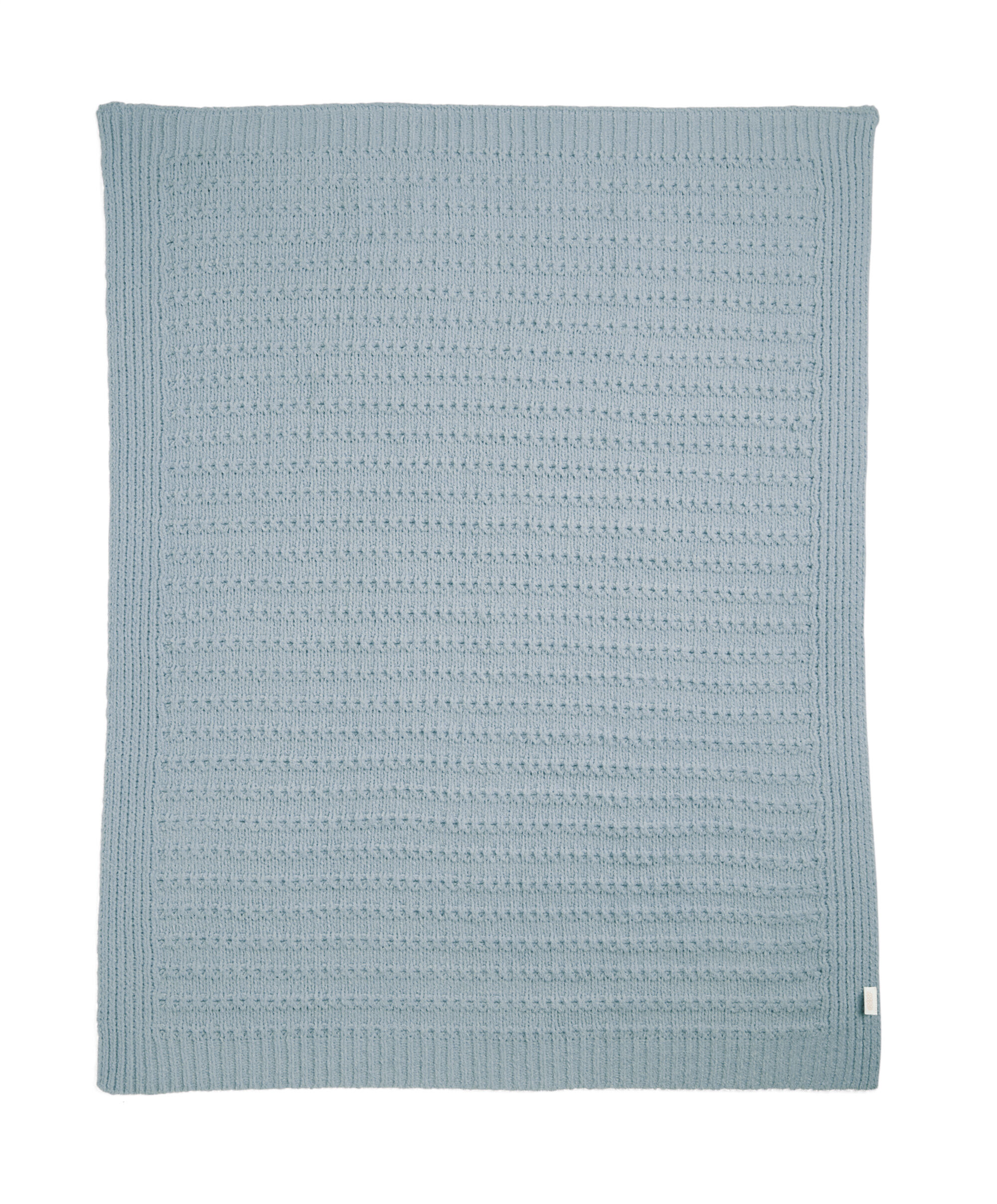 Chenille Blanket - Blue Stripe image number 5