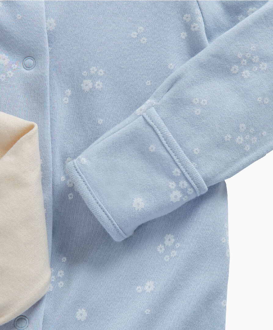 Floral Bunny Jersey Cotton Sleepsuits 3 Pack image number 4