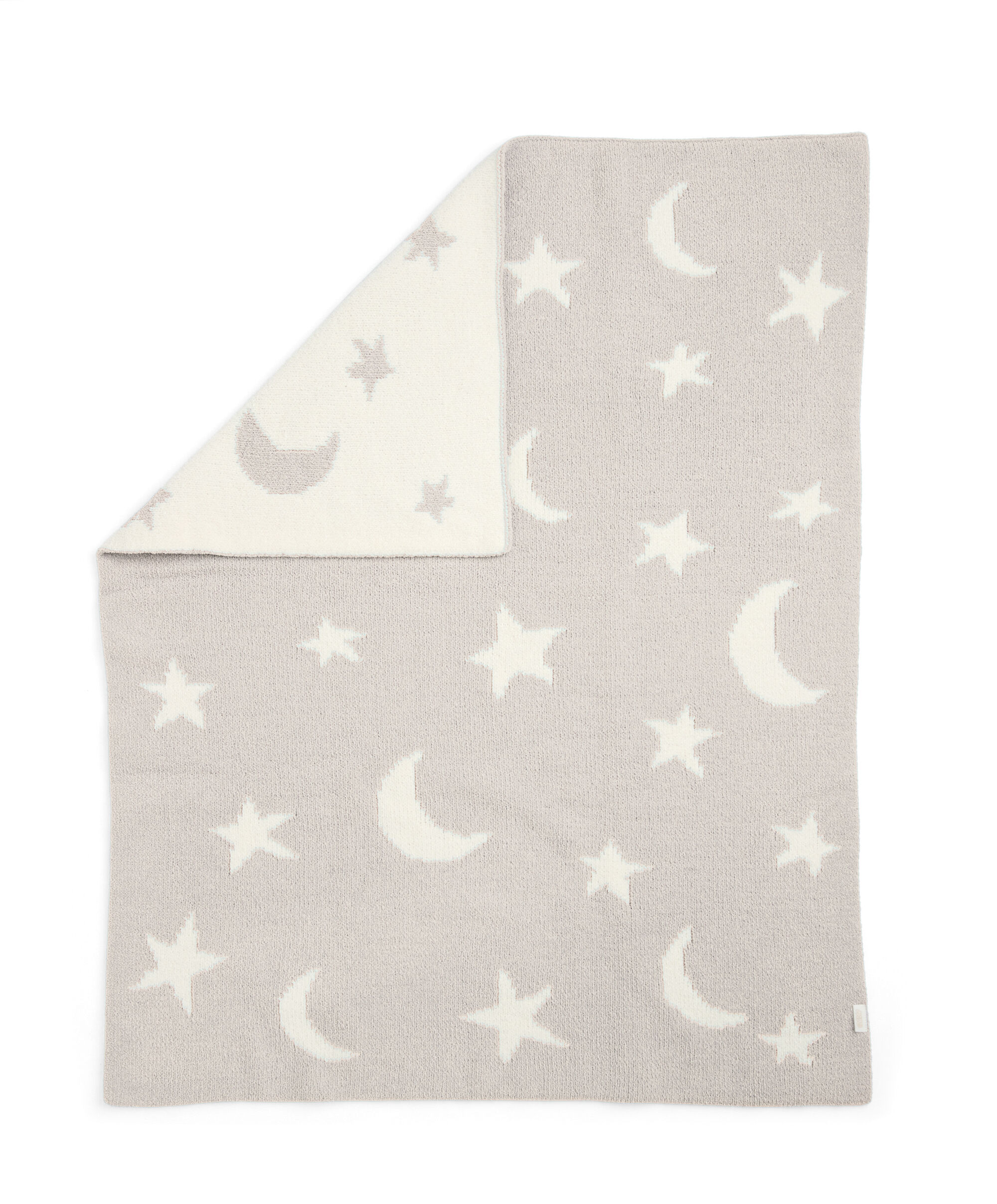 Chenille Blanket - Neutral Moon/Star image number 4