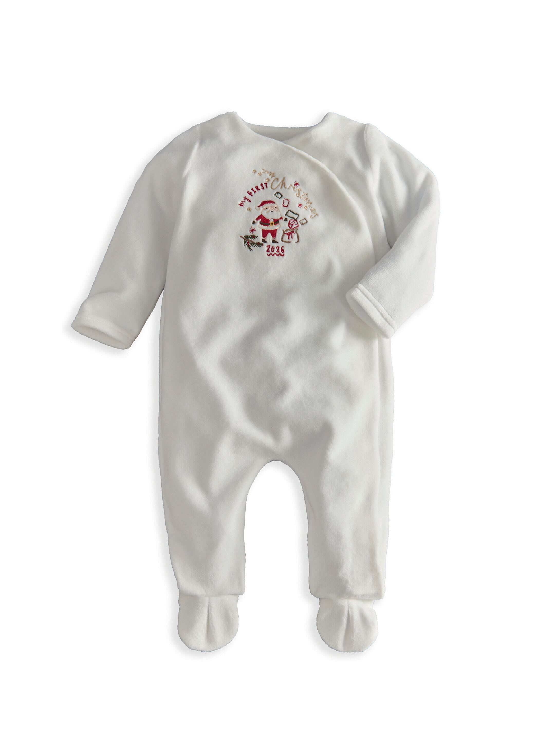 1st Christmas Velour All-in-One image number 2