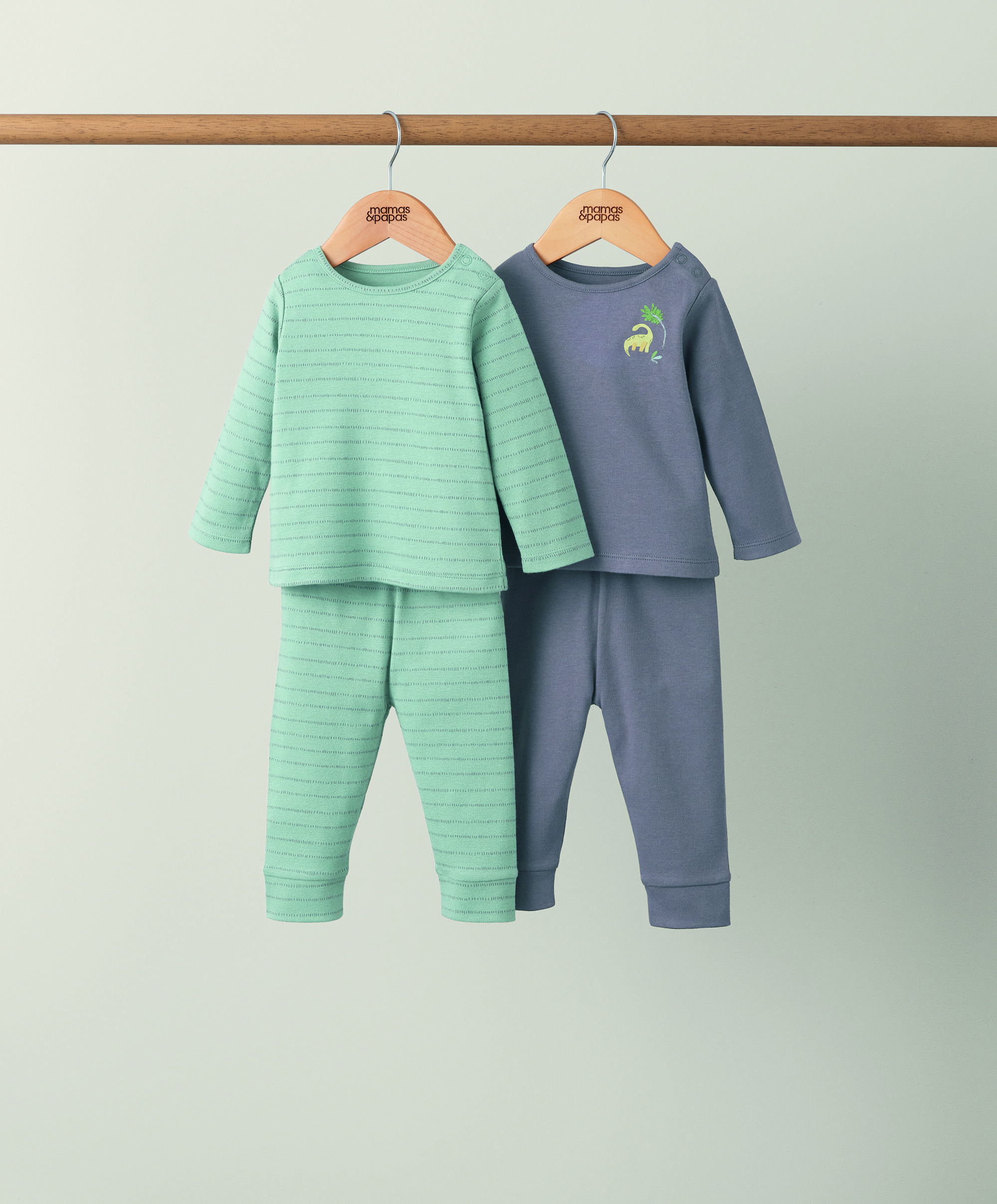 2 pack Dinosaur Tesselation Jersey Pyjamas image number 1