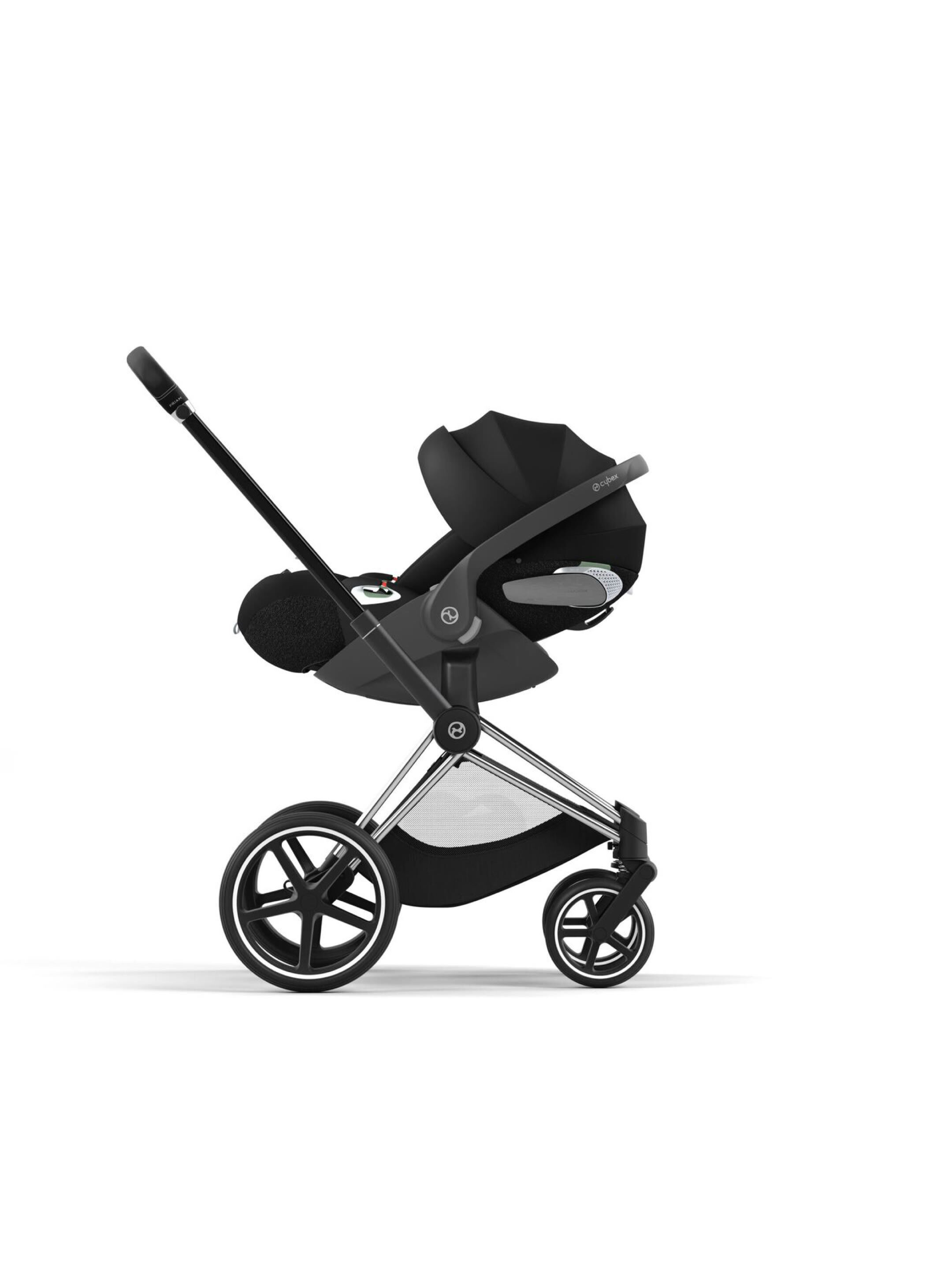 Cybex Priam Frame with Seat Hardpart - Chrome Black image number 4