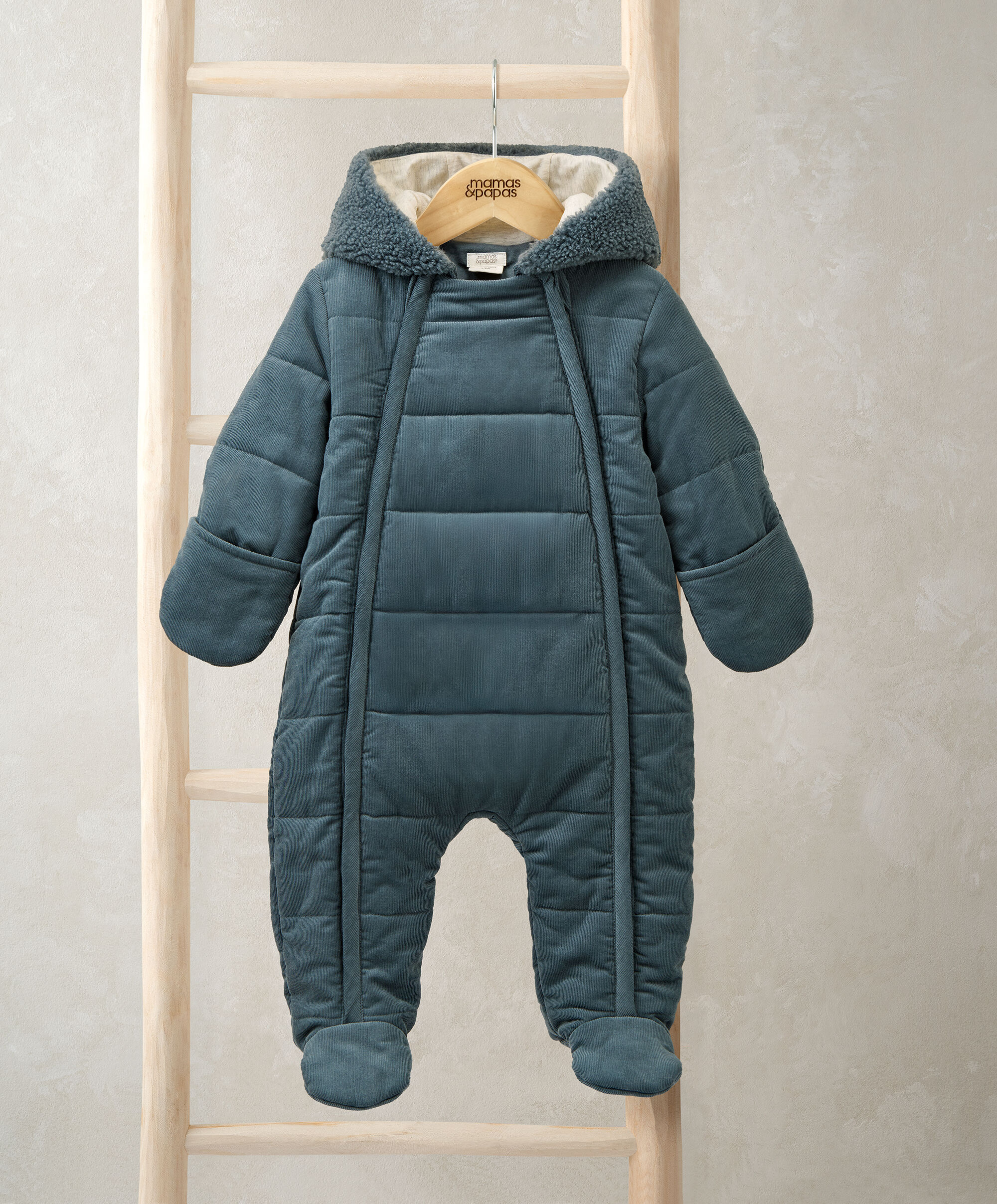 Blue Cord Pramsuit