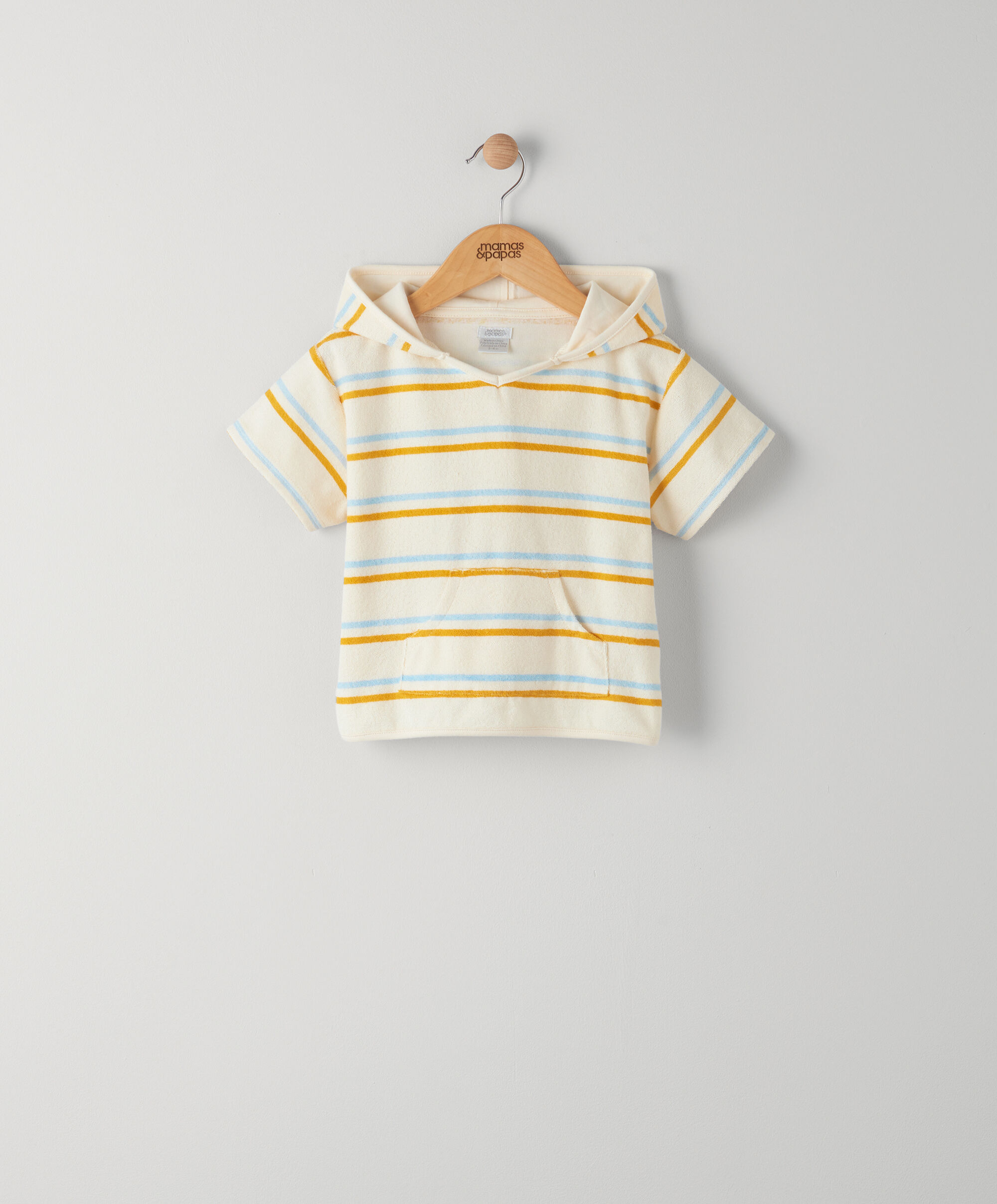 Striped Towelling Beach Poncho image number 1