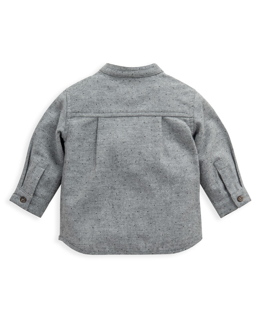 Grey Long Sleeve Collared Shirt image number 2