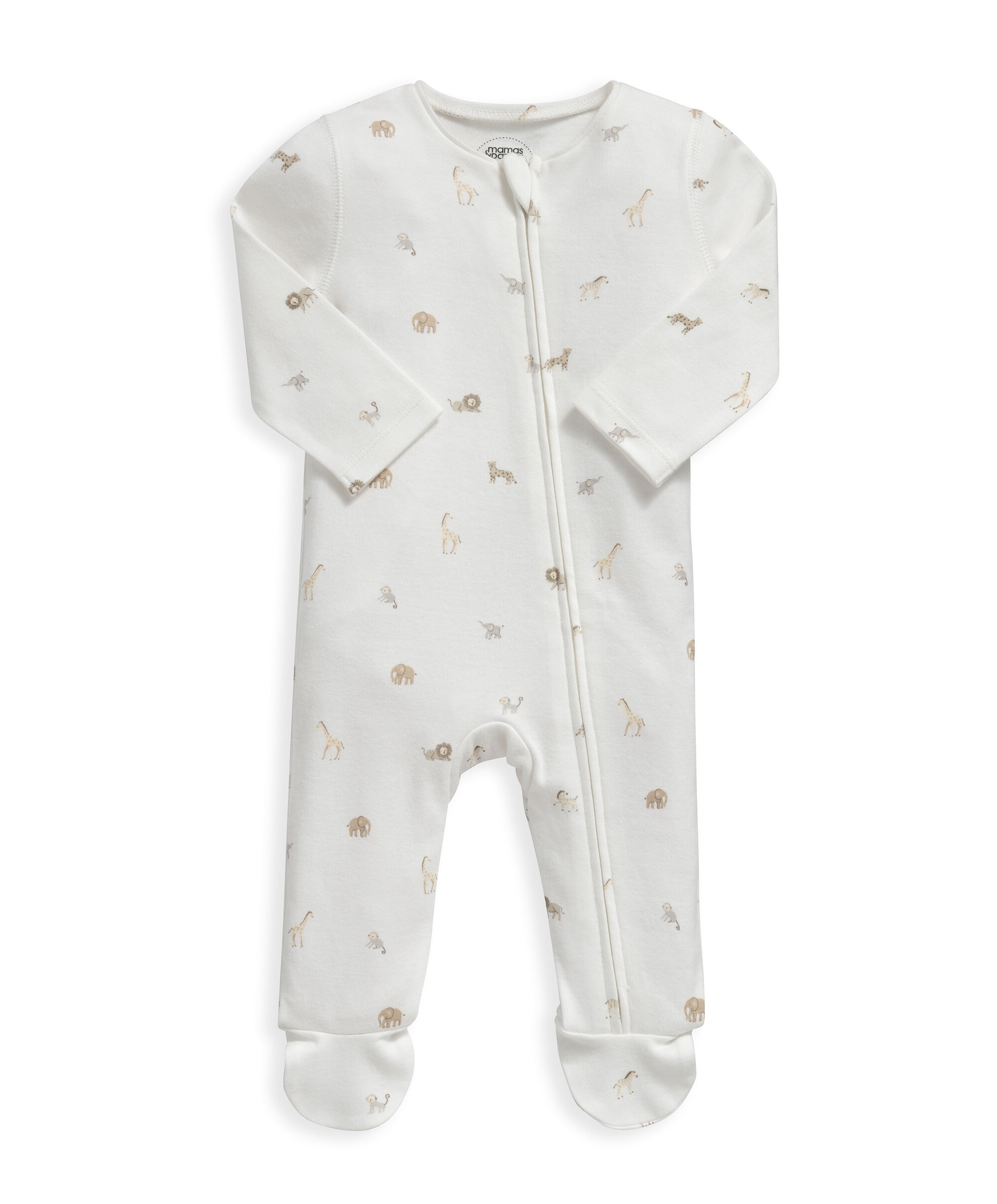 Safari Print Asymmetric Zip All In One