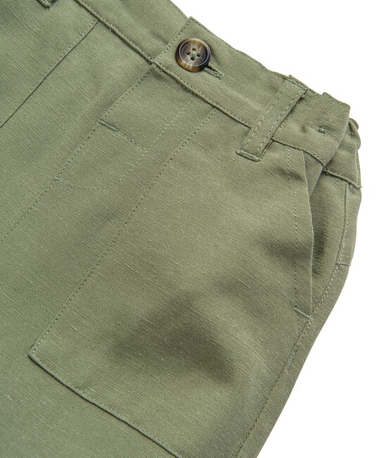 Khaki Linen Trousers image number 3