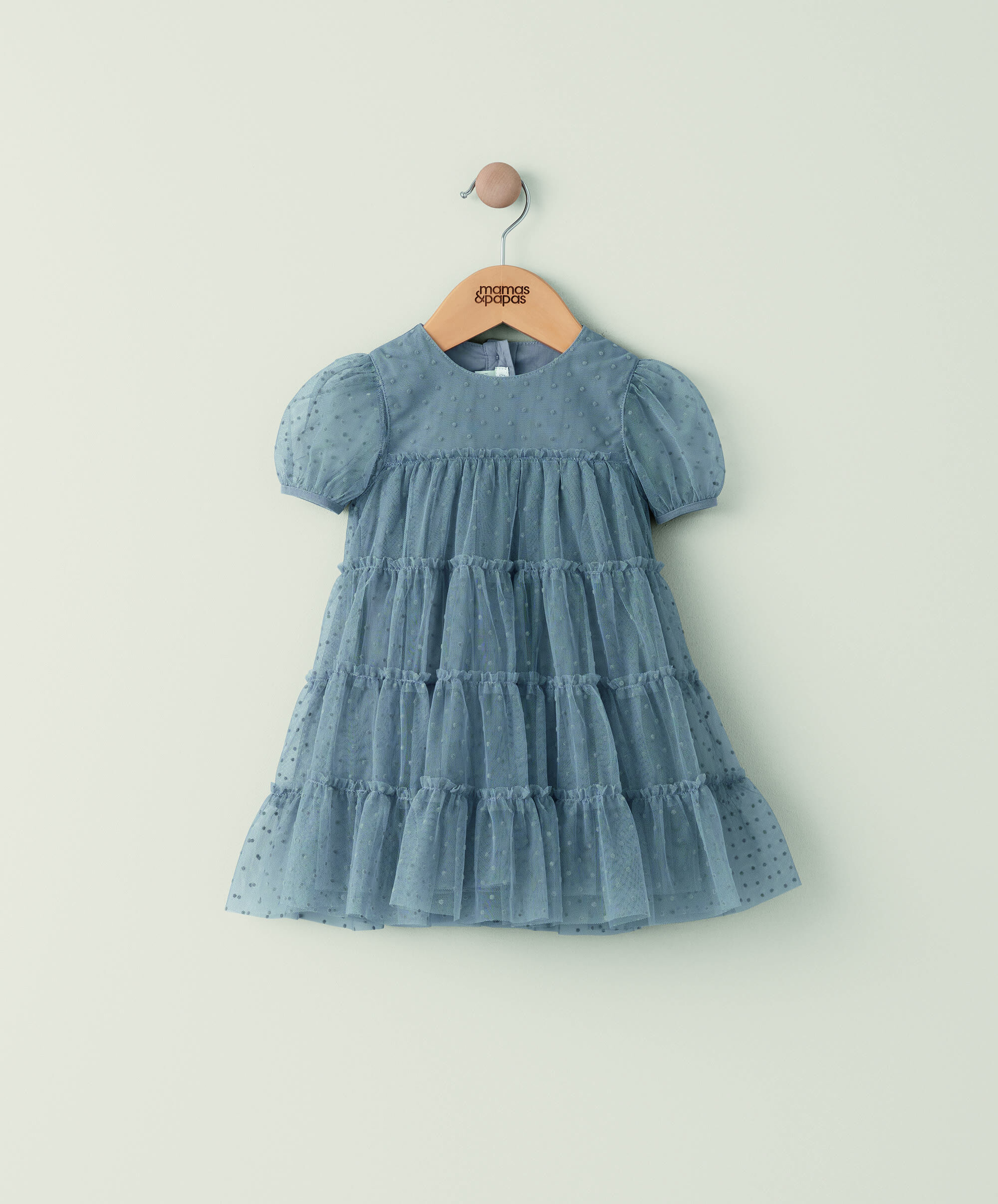 Flock Spot Mesh Dress image number 1