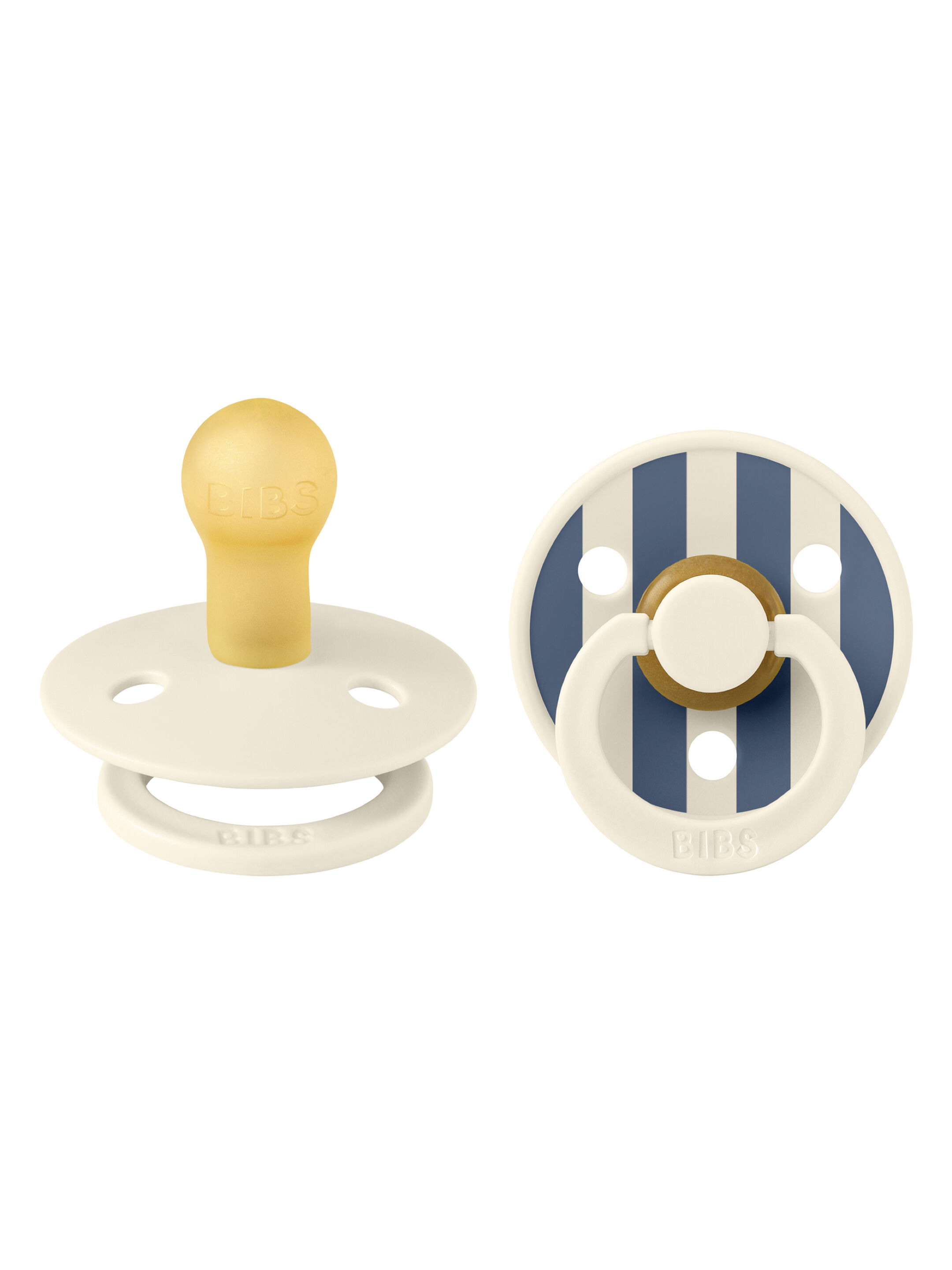 Bibs 2 Pack Colour Pin Latex S2 - Ivory Steel Blue Mix (6+ months) image number 2