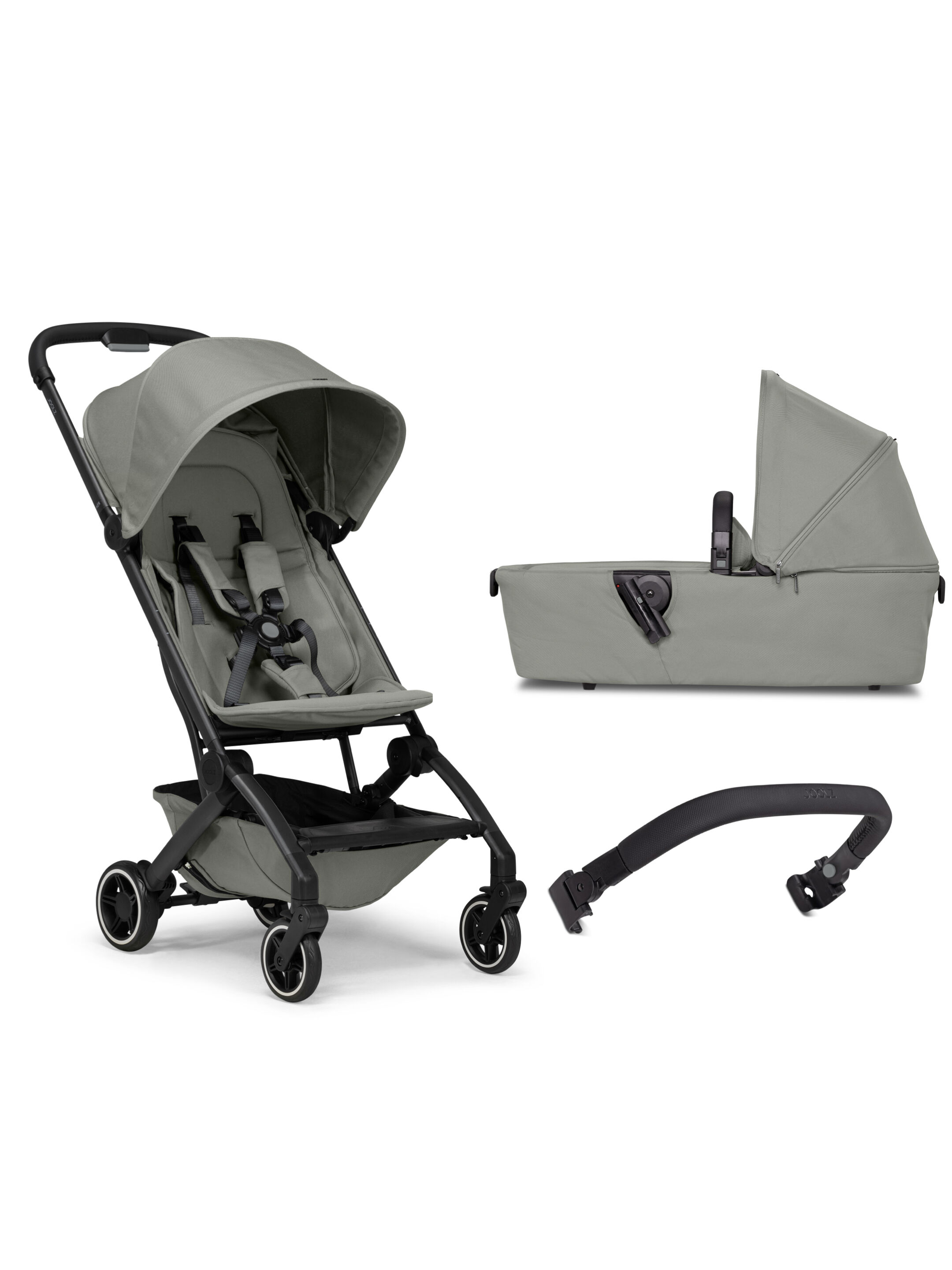 Joolz Aer Stroller with Carrycot Bundle and Bumper Bar (3 Pieces) - Sage Green image number 1