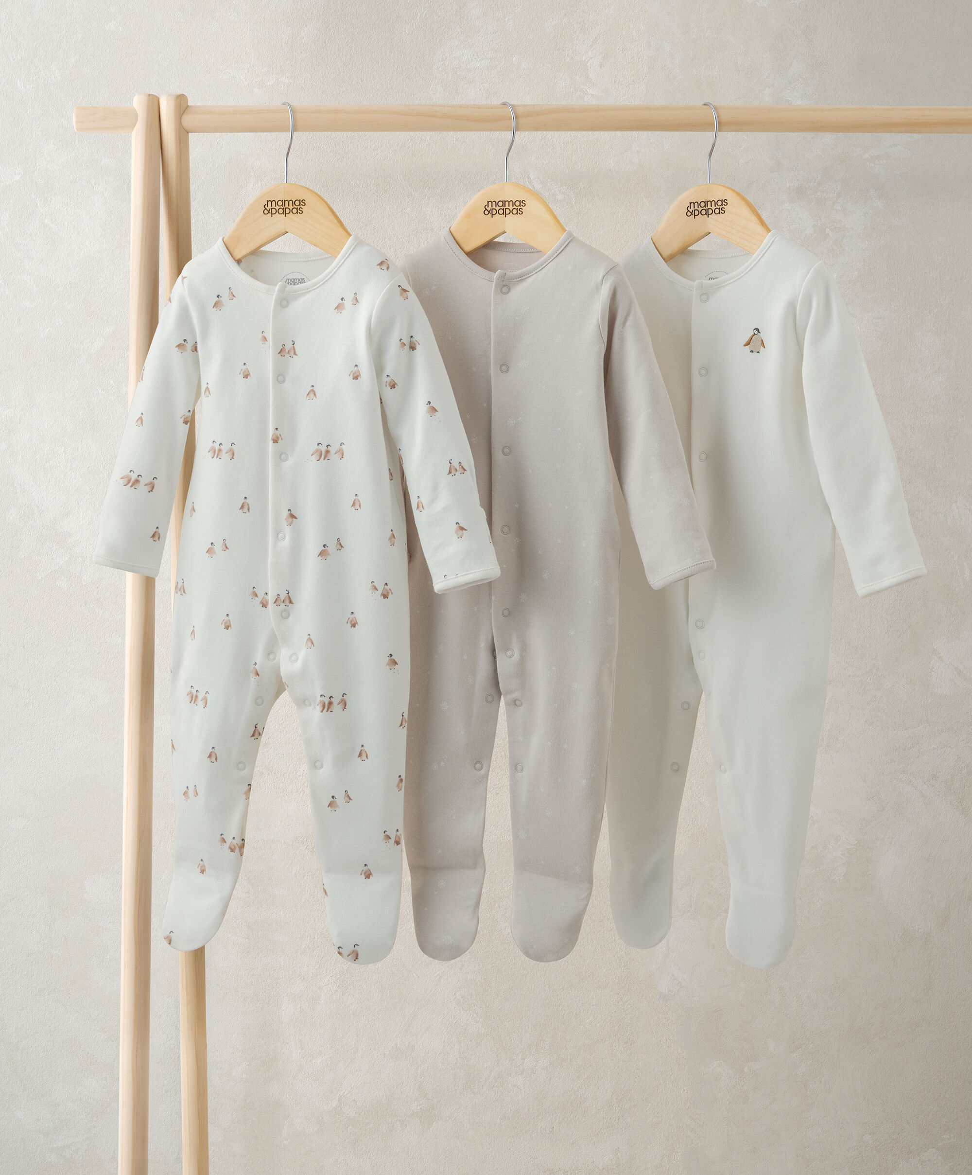 Penguin Sleepsuits (Pack of 3)