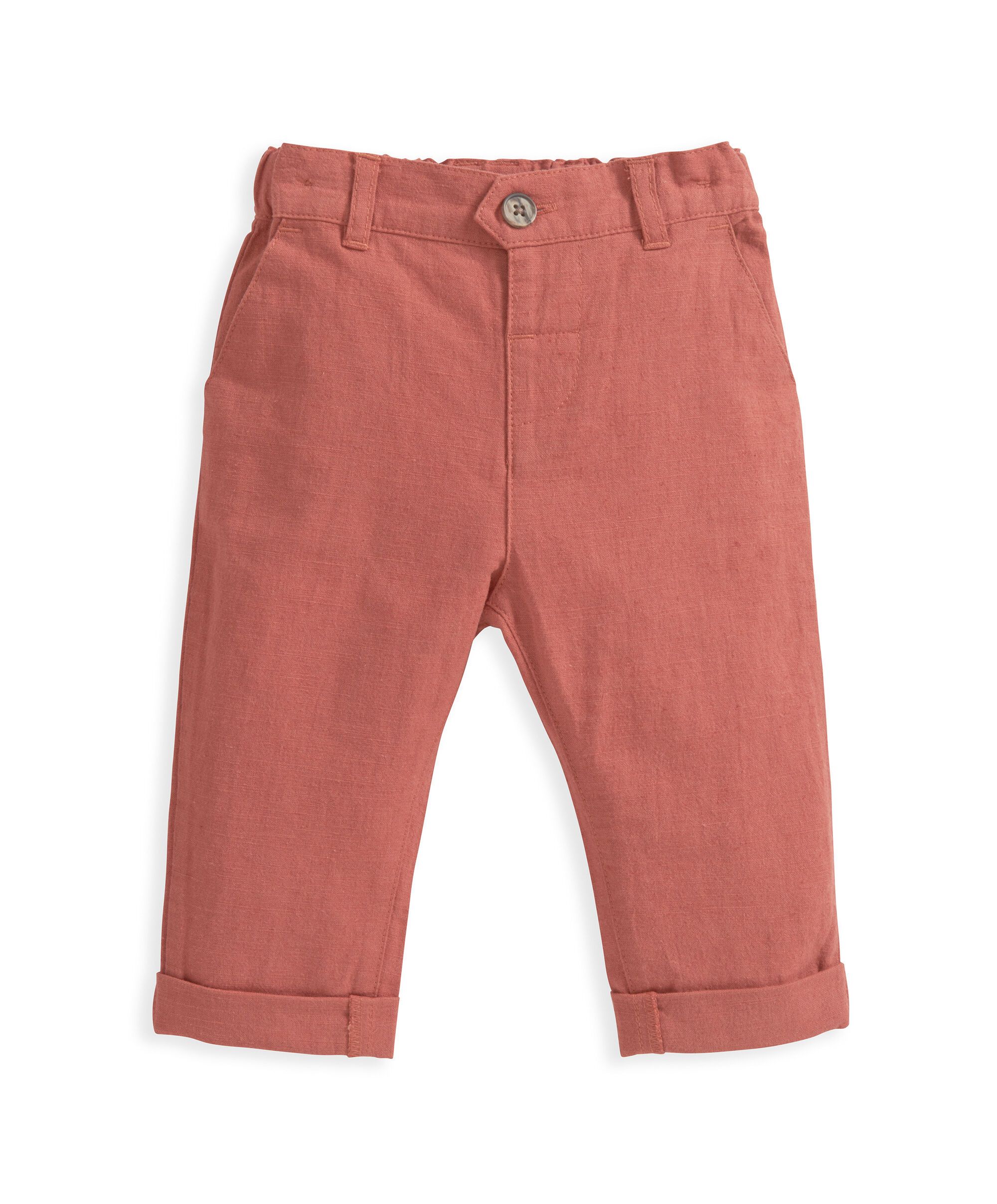 Orange Linen Trouser image number 2