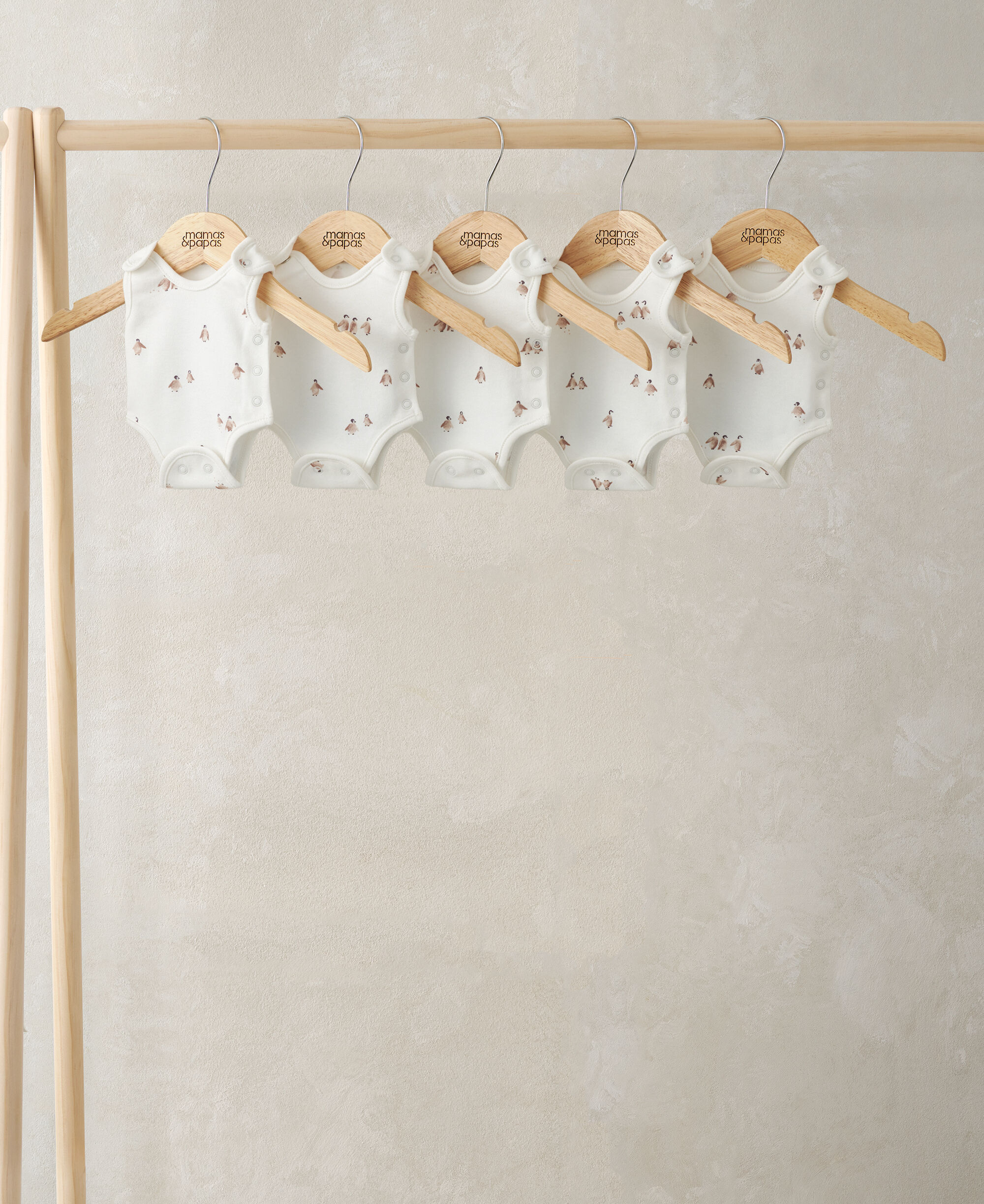 Premature Baby Stork Bodysuits (Pack of 5) image number 1