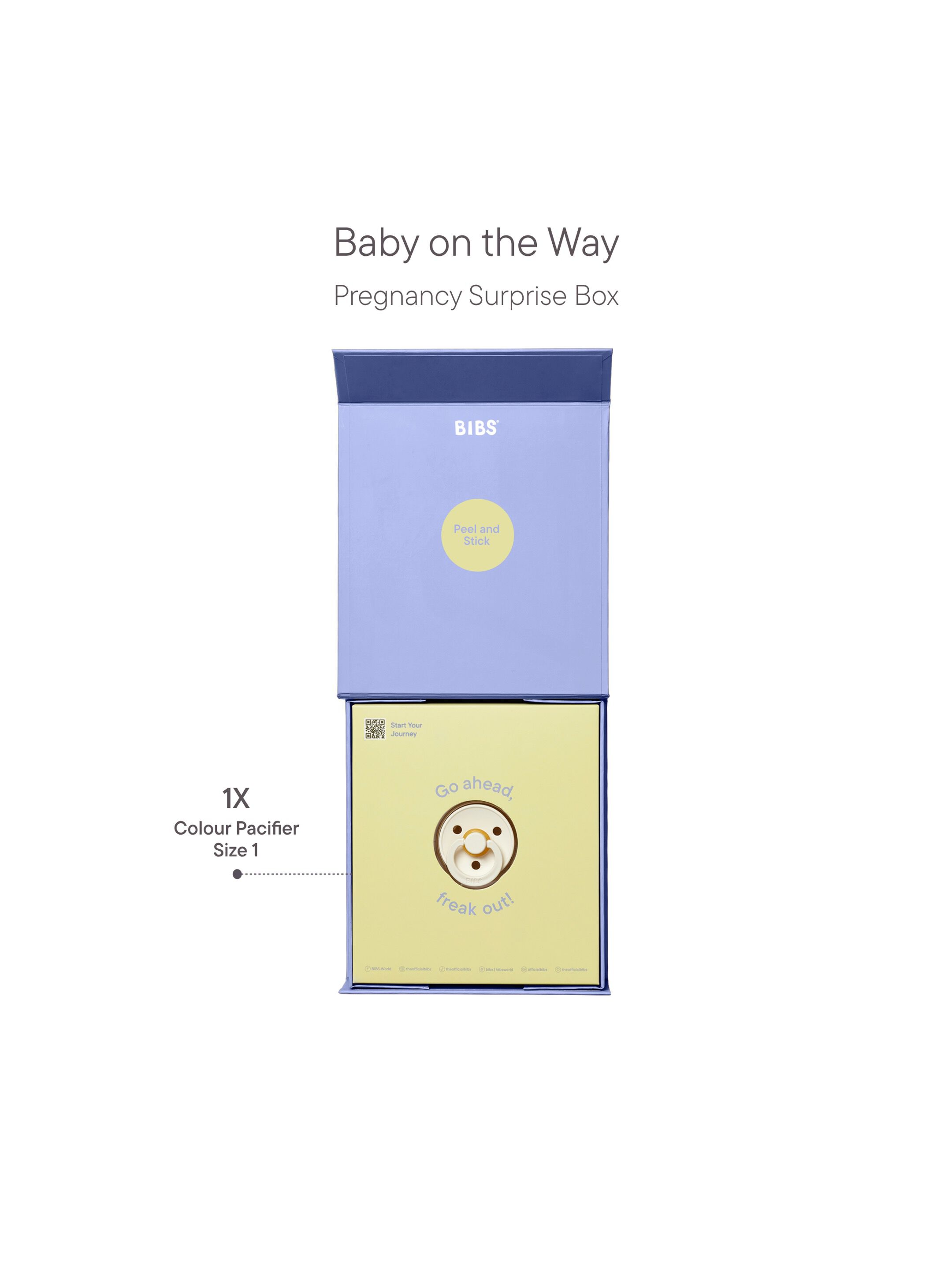 BIBS Gift Set Baby On The Way Latex Size 1 Ivory image number 2