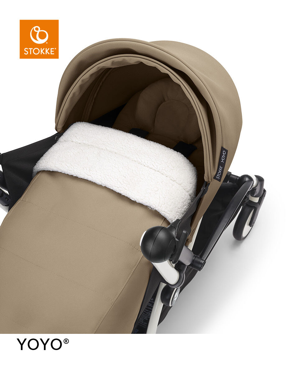Stokke YOYO3 Black Frame with 0+ Newborn Pack - Toffee & Cup Holder (3 Pieces) image number 2