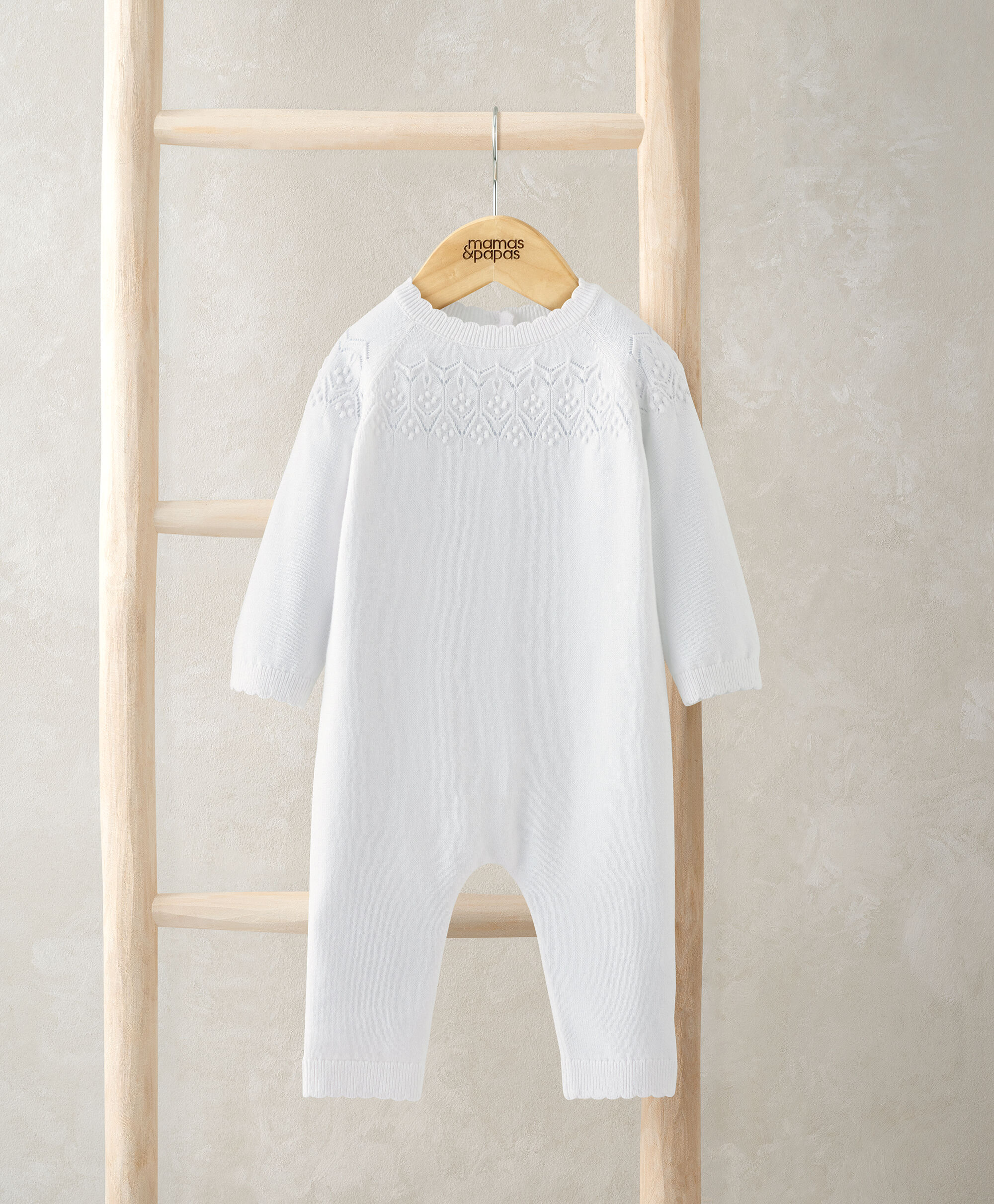 Pointelle Knitted Romper image number 1