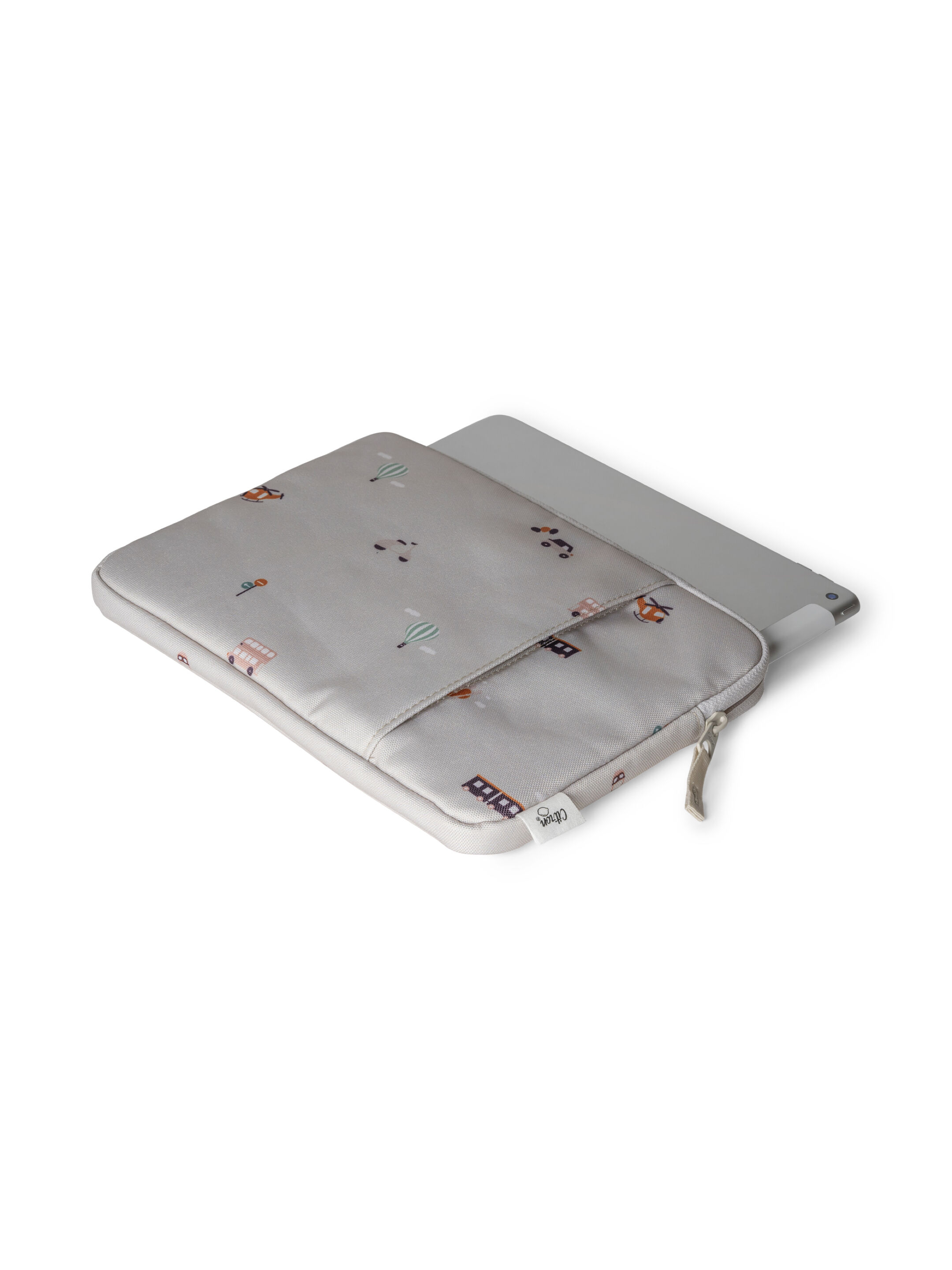 Citron Protective Ipad Sleeve with Zipper Vehicles image number 5