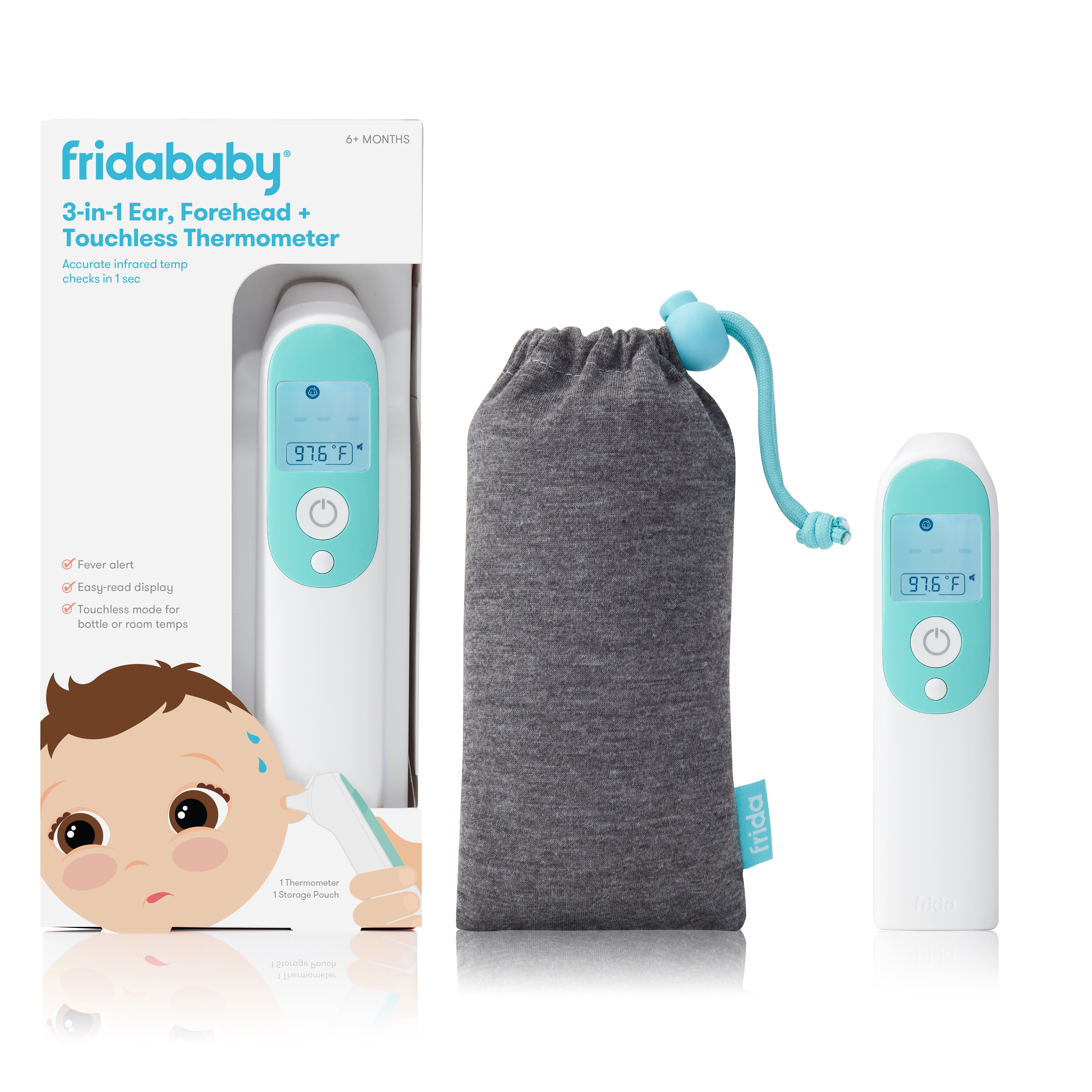 3-in-1 Ear, Forehead + Touchless Infrared Thermometer (AAAX2 Battery) image number 6