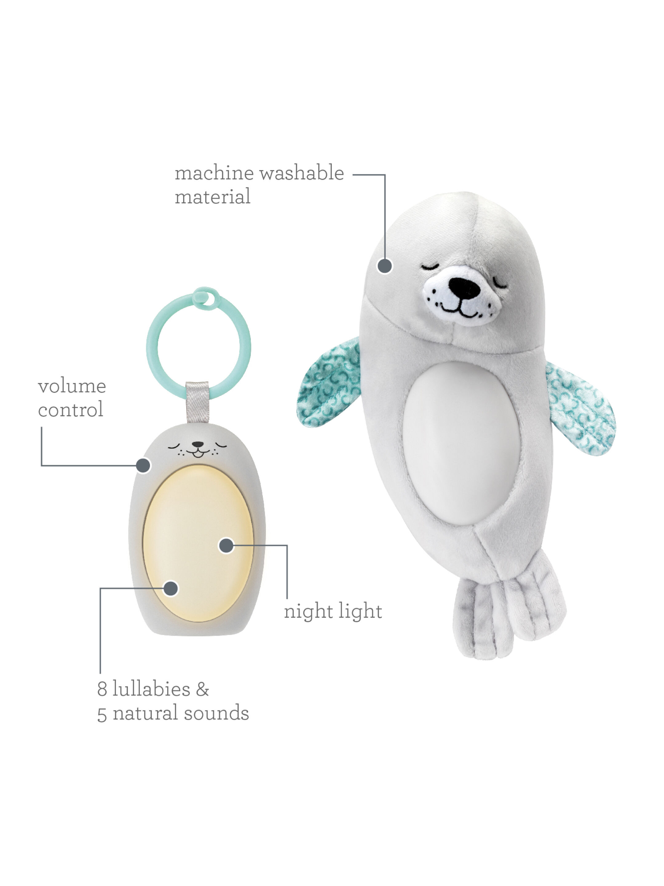 Infantino Snuggle Pal Sounds & Lights Soother image number 2