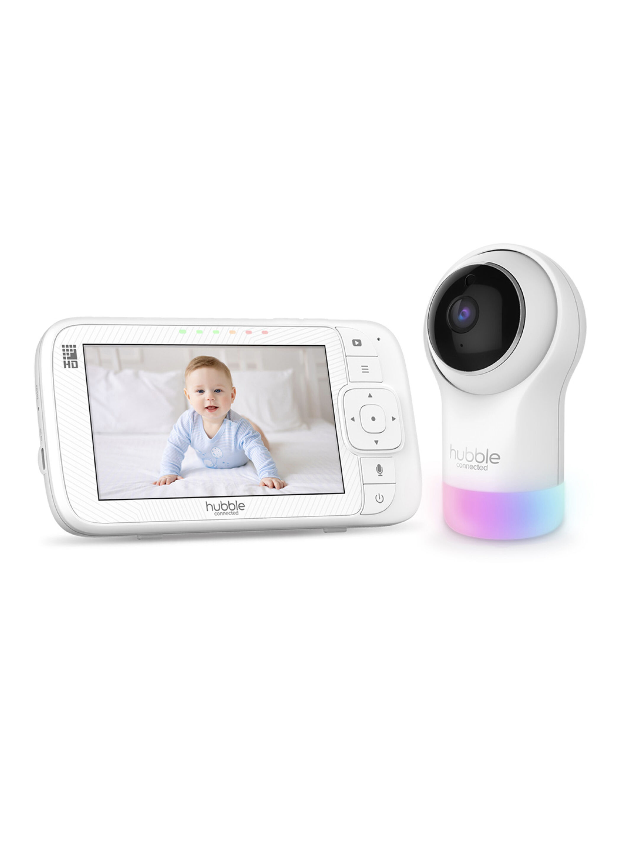 Hubble Connected Nursery Pal Glow Plus Enhanced - White image number 1