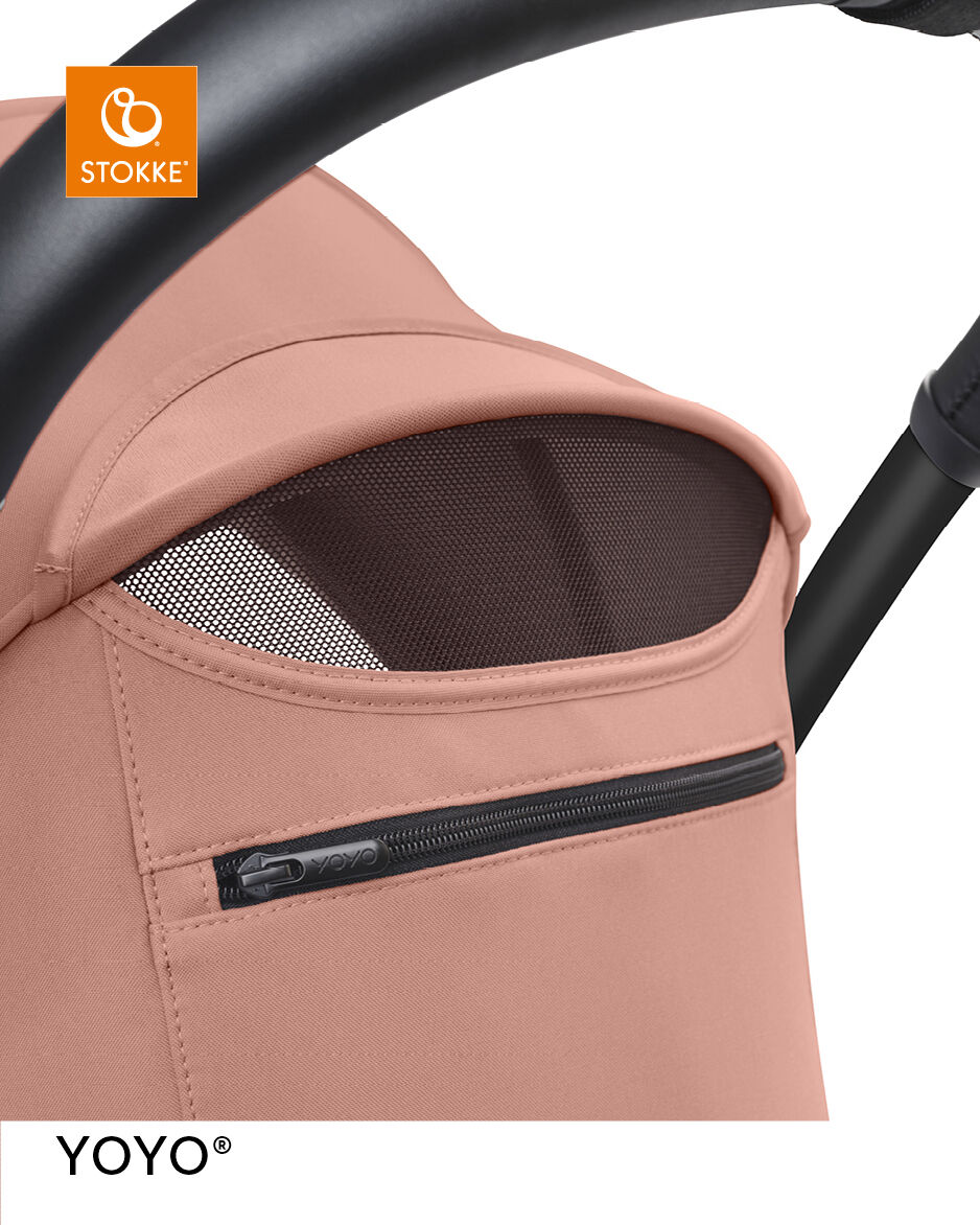 Stokke YOYO3 Black Frame with 6+ Color Pack - Ginger & Cup Holder (3 Pieces) image number 4