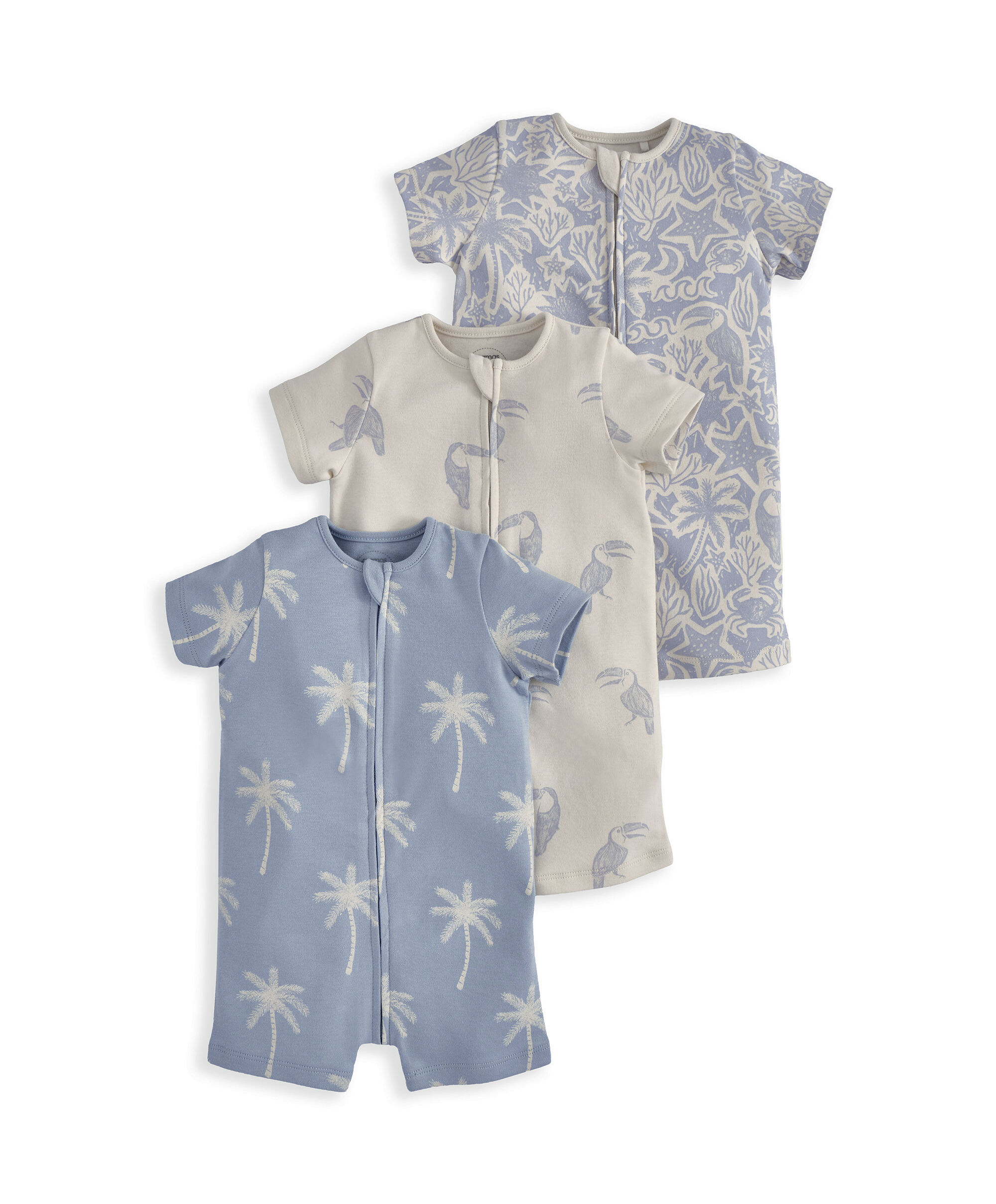 Toucan Rompers (Pack of 3)  image number 2
