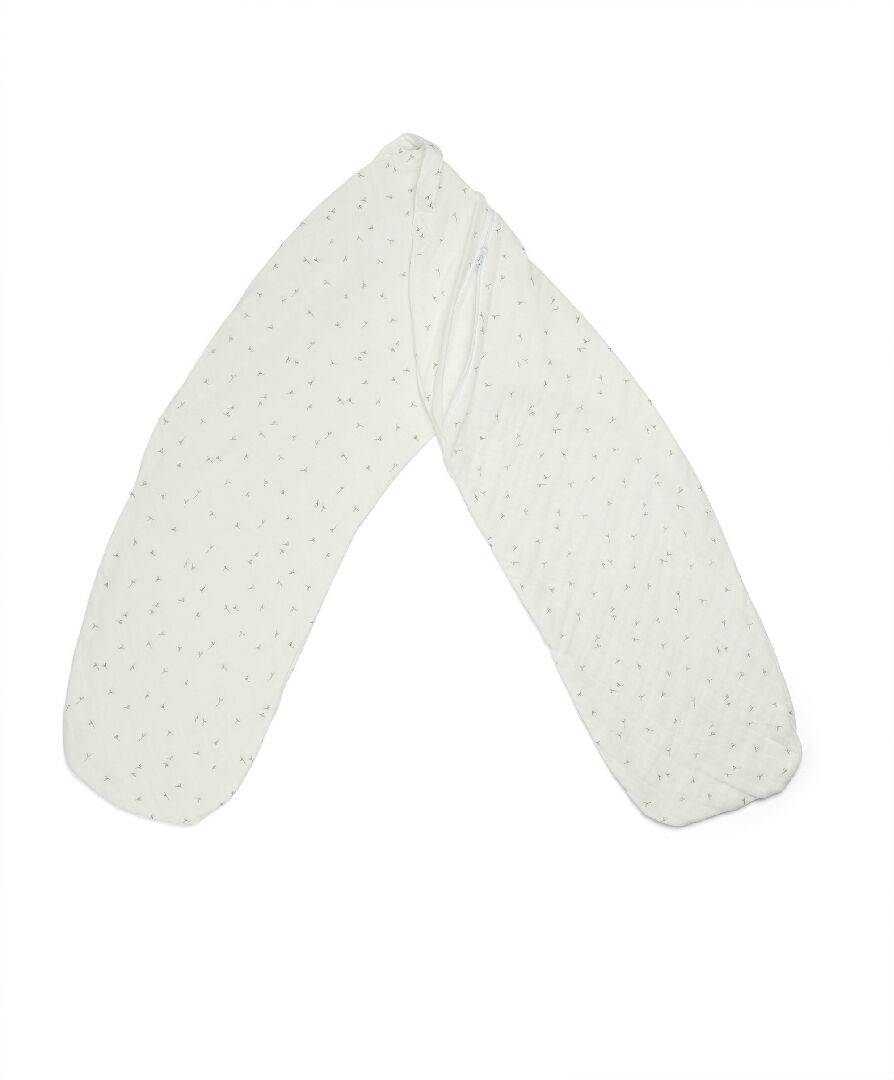 Nursing Pillow Cover - Natural/Seed Print image number 1