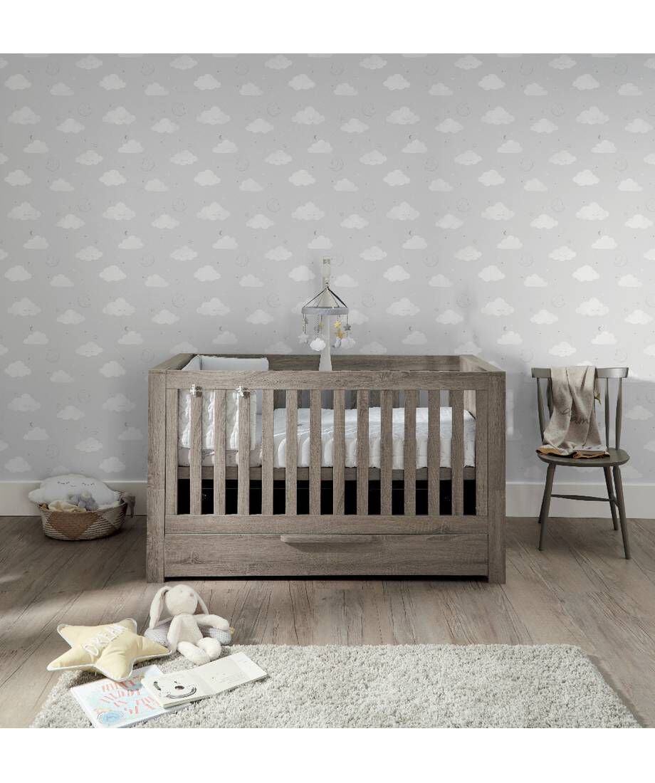 Franklin Convertible Cot & Toddler Bed 3 in 1 - Grey Wash image number 2