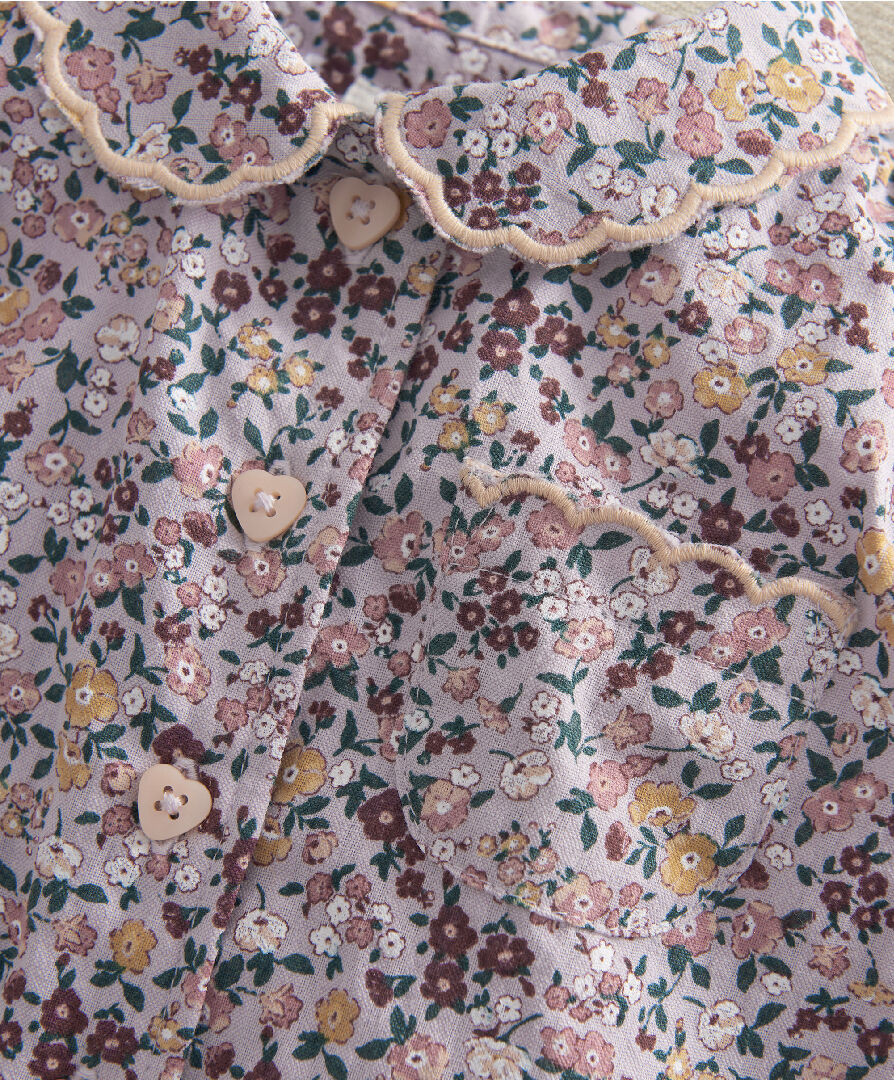 Vintage Floral Woven Pyjamas image number 4