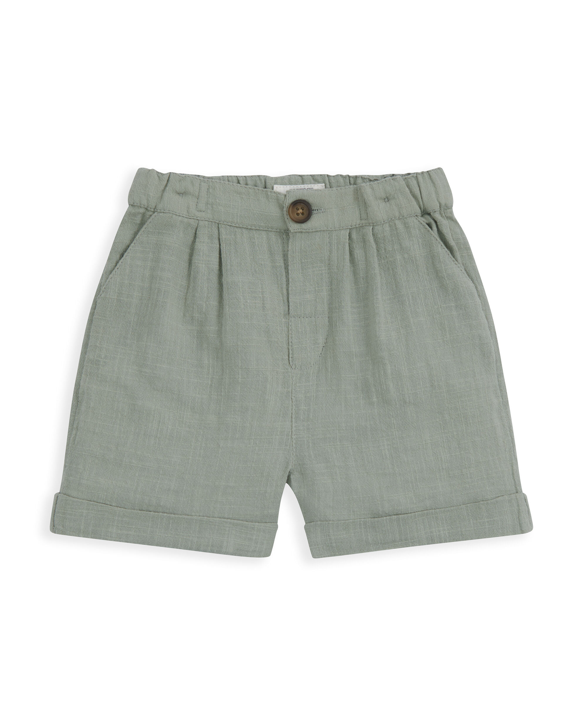 Khaki Smart Shirt & Shorts Outfit Set image number 4